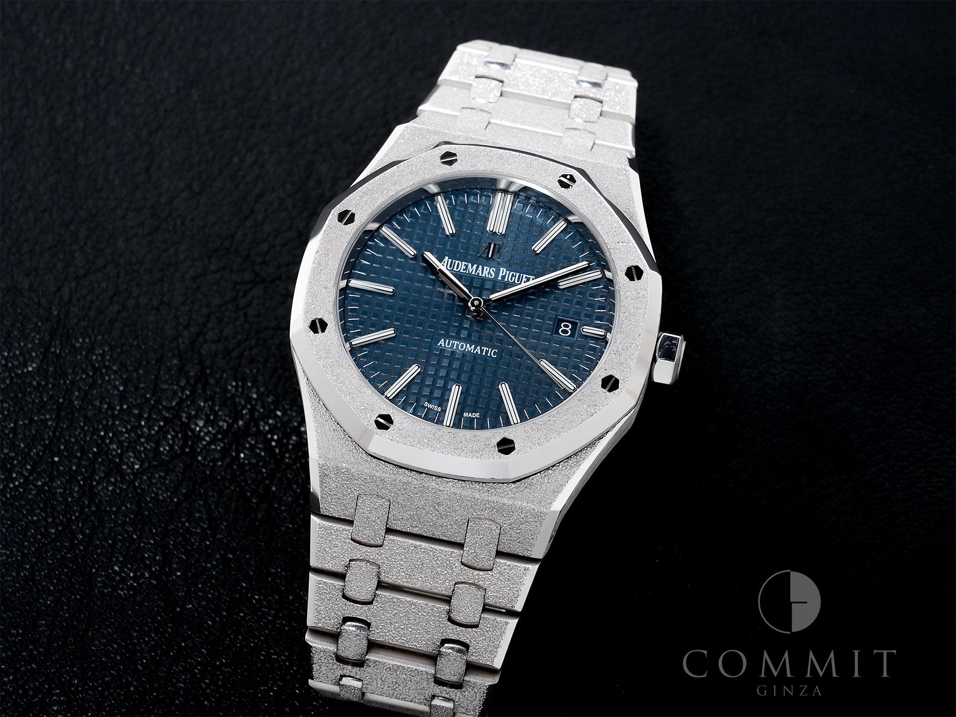 オーデマピゲ ロイヤルオーク フロステッド ゴールド Ref.15410BC.GG.1224BC.01 ホワイトゴールド ブルー文字盤 中古 3kw3dxke