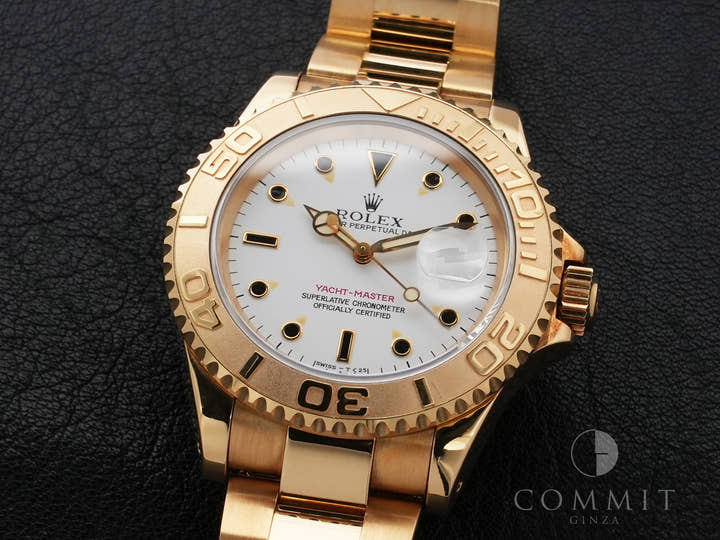 ロレックス ヨットマスター40 Ref.16628 イエローゴールド ホワイト文字盤 美中古 v3avck6a