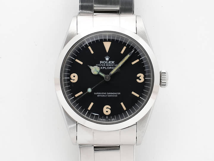 ロレックス エクスプローラーI Ref.1016 ステンレススチール ブラック文字盤 中古 nfookxfr