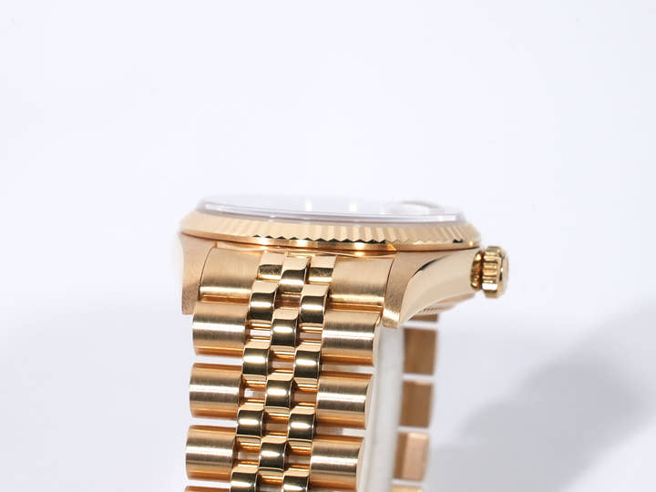 ロレックス デイトジャスト Ref.16018 イエローゴールド ブルーステラボイラーゲージ文字盤 中古 j7senwe6