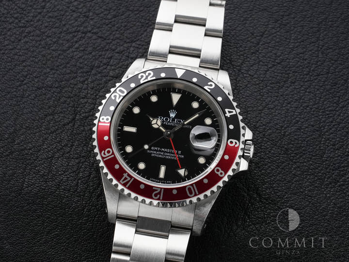 ロレックス GMTマスターII Ref.16710 ステンレススチール ブラック文字盤 オイスターブレスレット 中古 vku4e63e