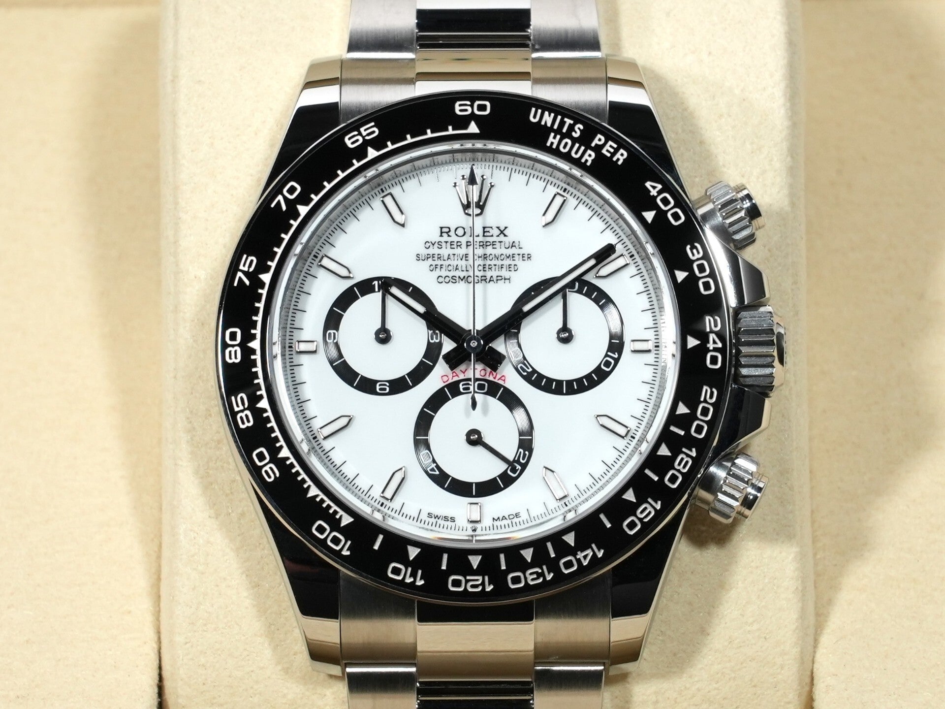 ロレックス デイトナ Ref.126500LN ステンレススチール ホワイト文字盤 未使用 knvjffuo