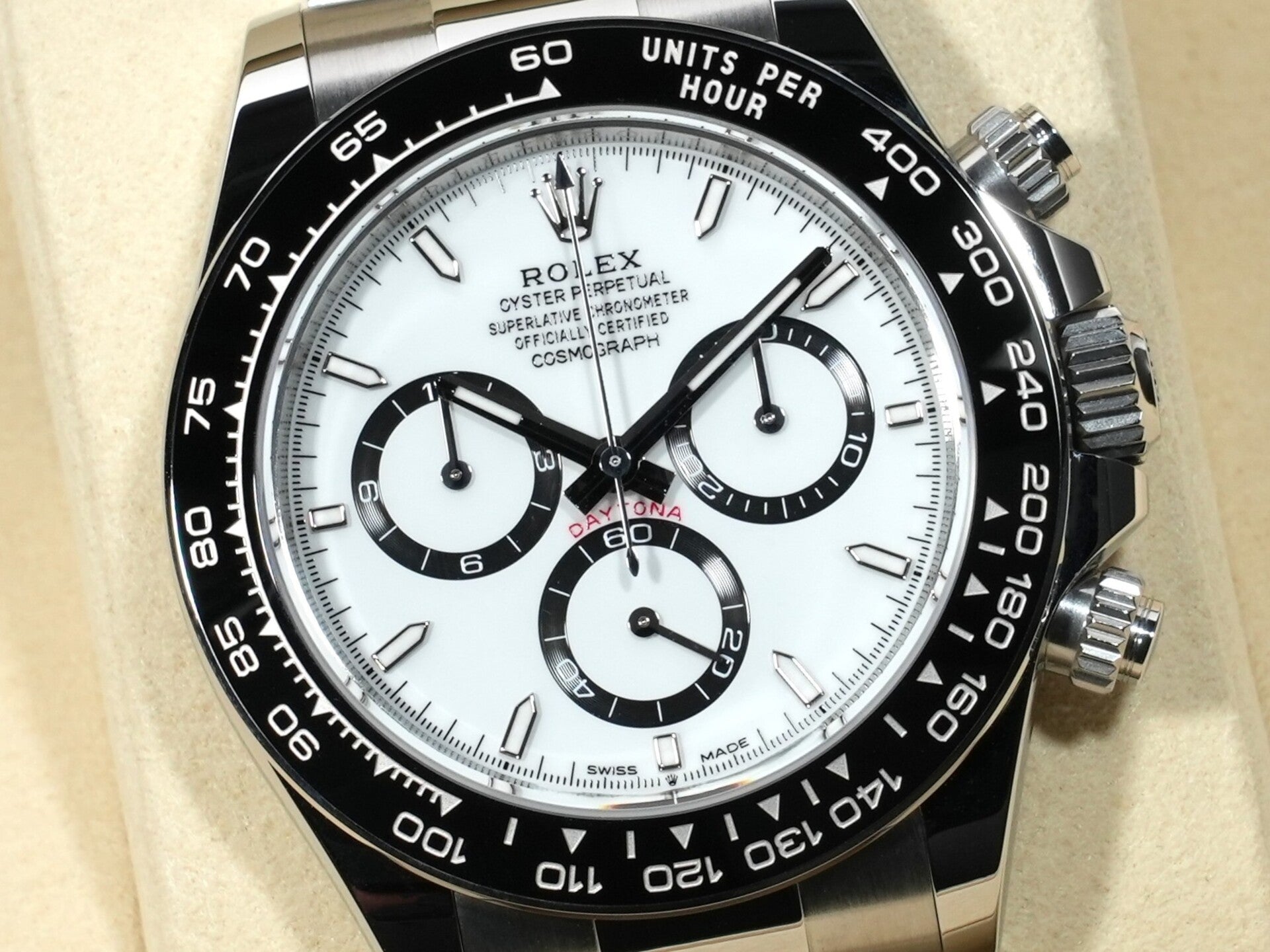 ロレックス デイトナ Ref.126500LN ステンレススチール ホワイト文字盤 未使用 knvjffuo