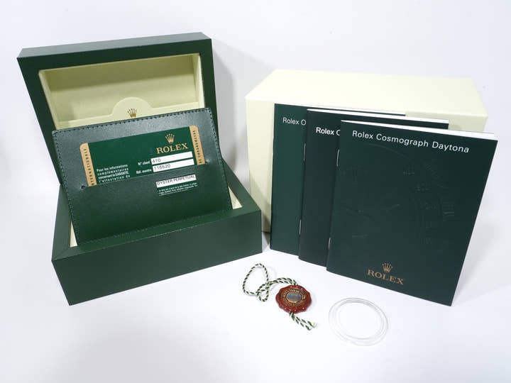 Rolex Daytona Ref. 116520 Stainless Steel Black Dial New Old Stock cah5ktcf