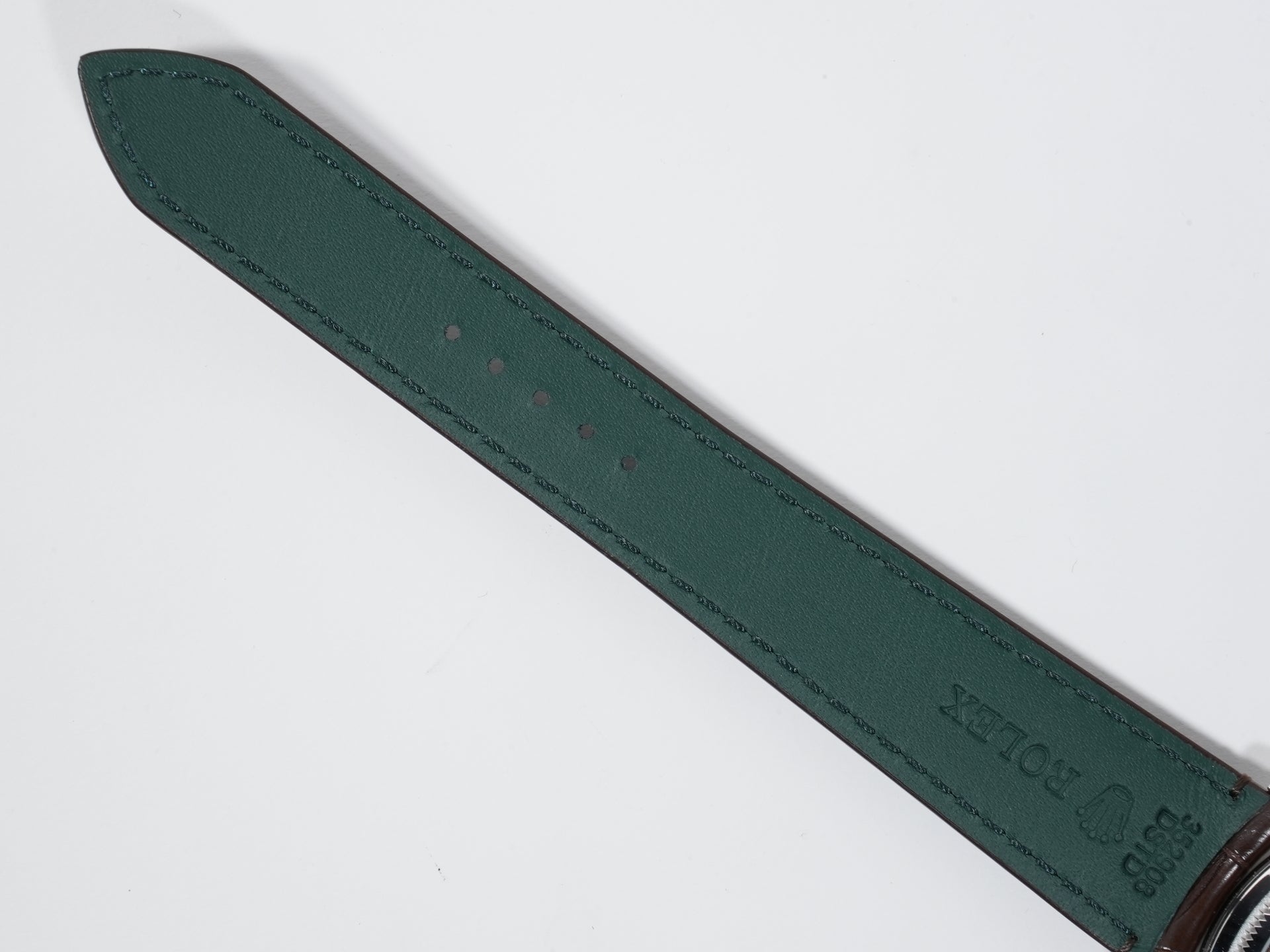 ロレックス 1908 Ref.52506 プラチナ アイスブルー文字盤 革ベルト 未使用 uoc3z5fh