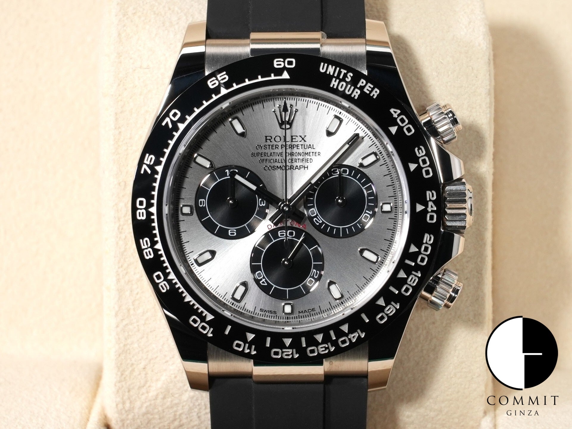 Rolex Daytona Ref.116519LN White Gold Steel x Black Dial Excellent Condition axucmnb8