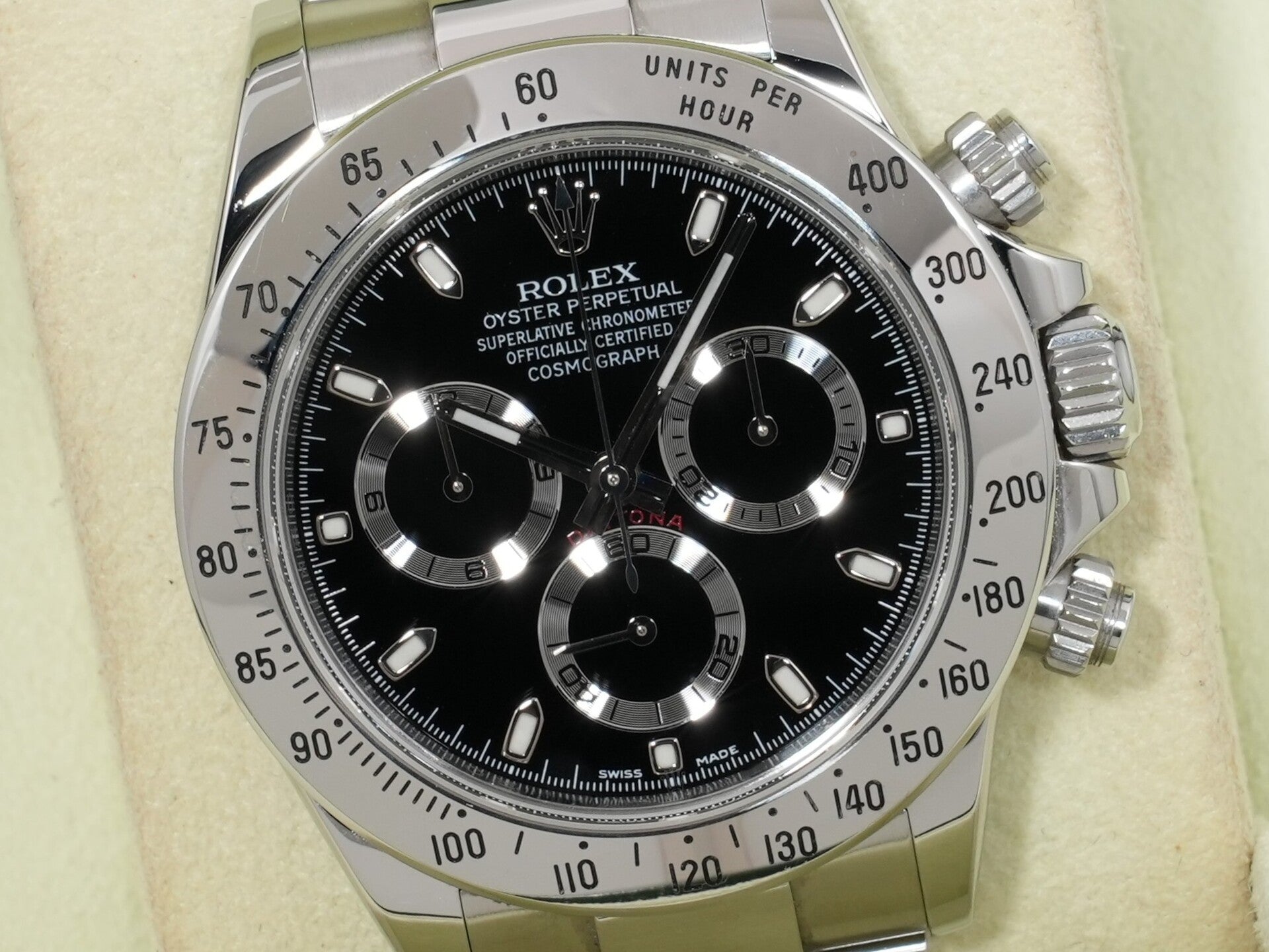 ロレックス デイトナ Ref.116520 ステンレススチール ブラック文字盤 美中古 c7h4dzqu