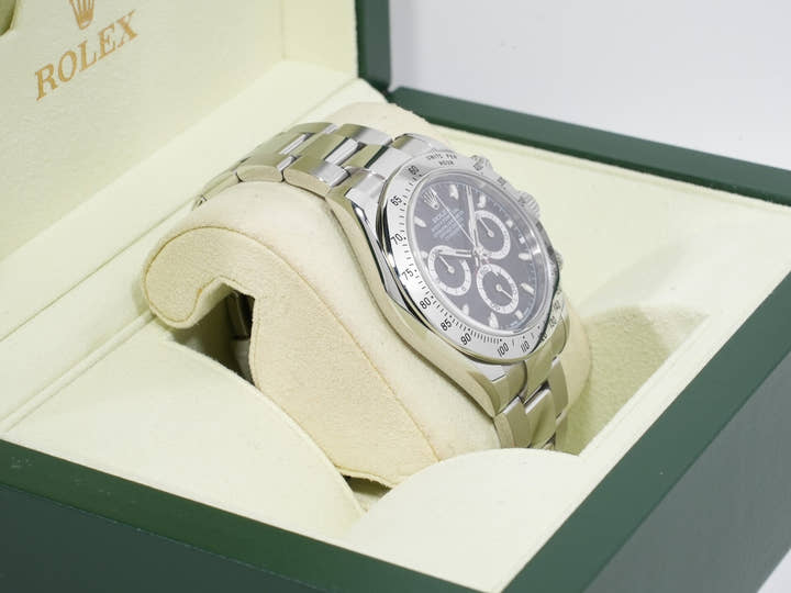 ロレックス デイトナ Ref.116520 ステンレススチール ブラック文字盤 美中古 c7h4dzqu
