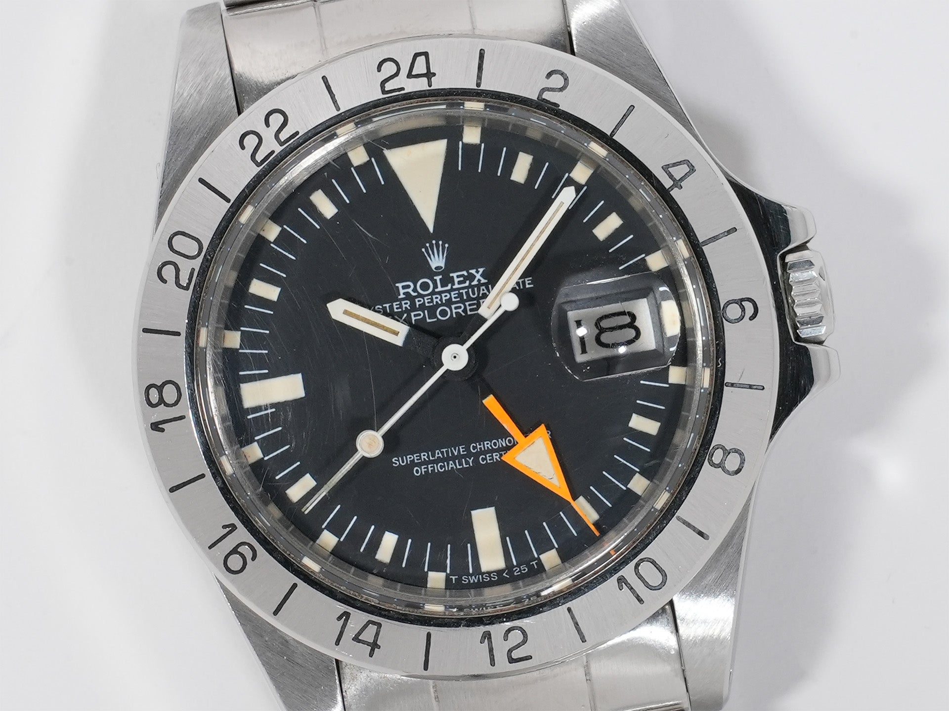 Rolex Explorer II Ref. 1655 Stainless Steel Black Dial Oyster Bracelet Used peordimm