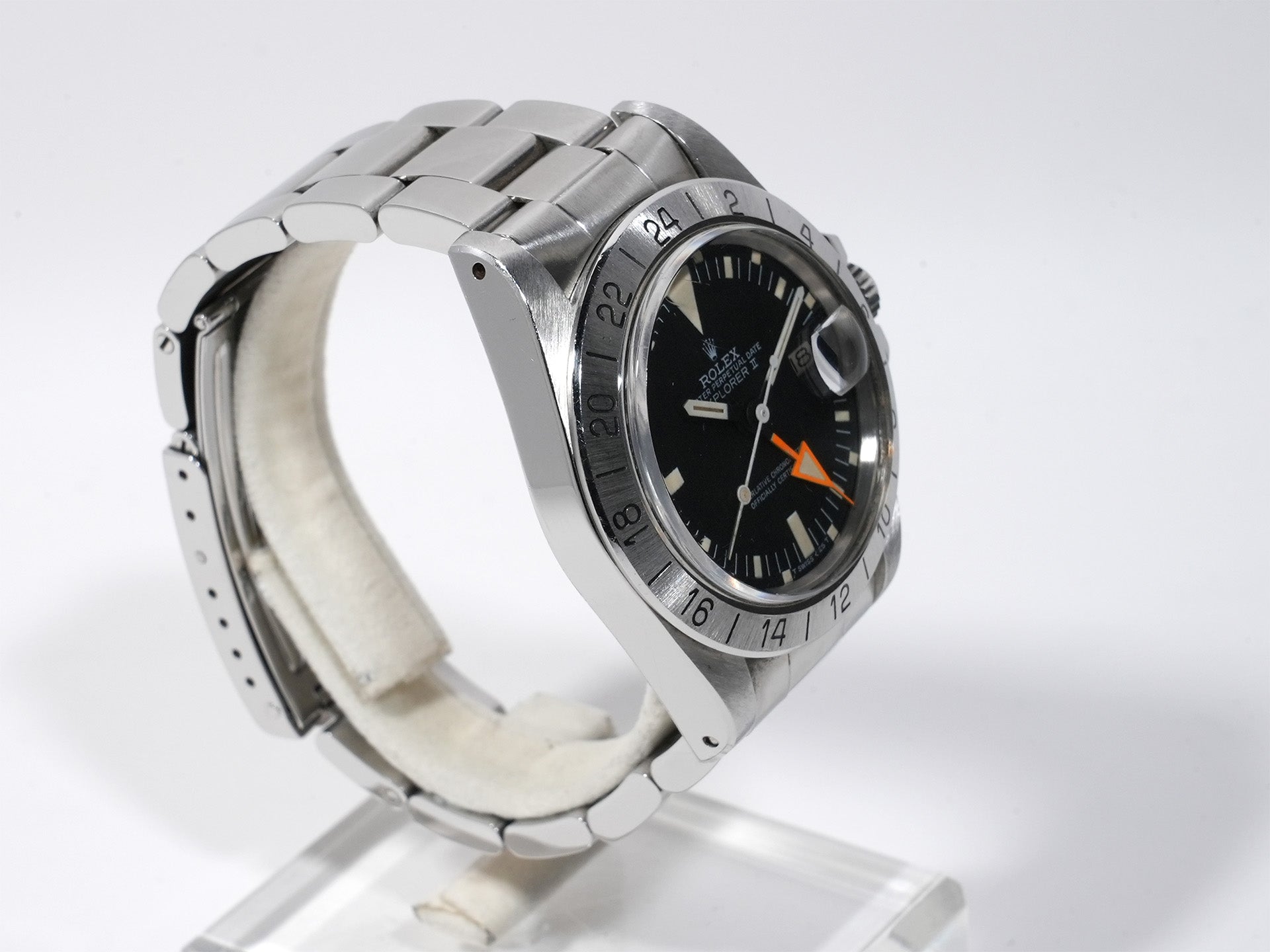 Rolex Explorer II Ref. 1655 Stainless Steel Black Dial Oyster Bracelet Used peordimm