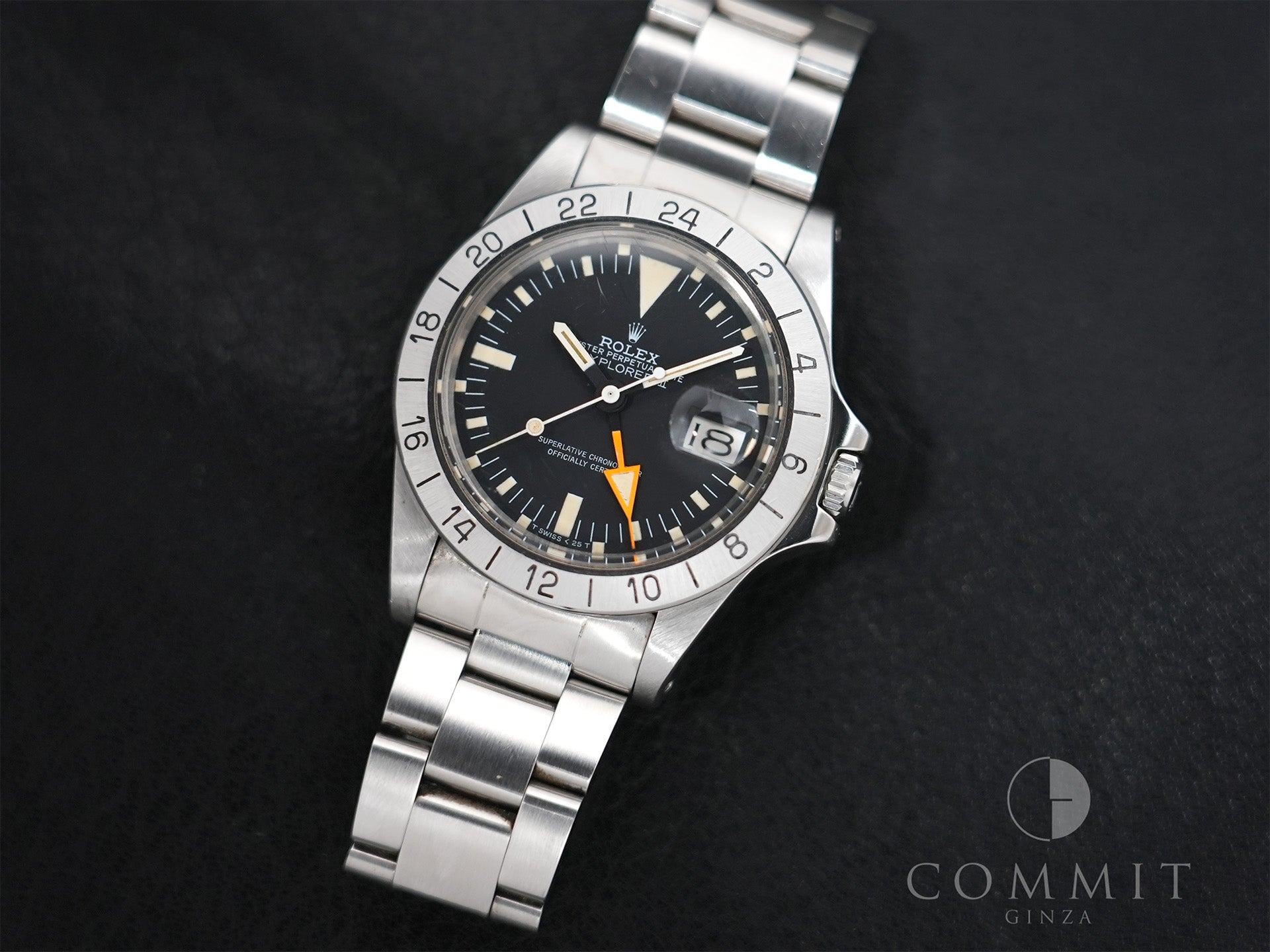 Rolex Explorer II Ref. 1655 Stainless Steel Black Dial Oyster Bracelet Used peordimm
