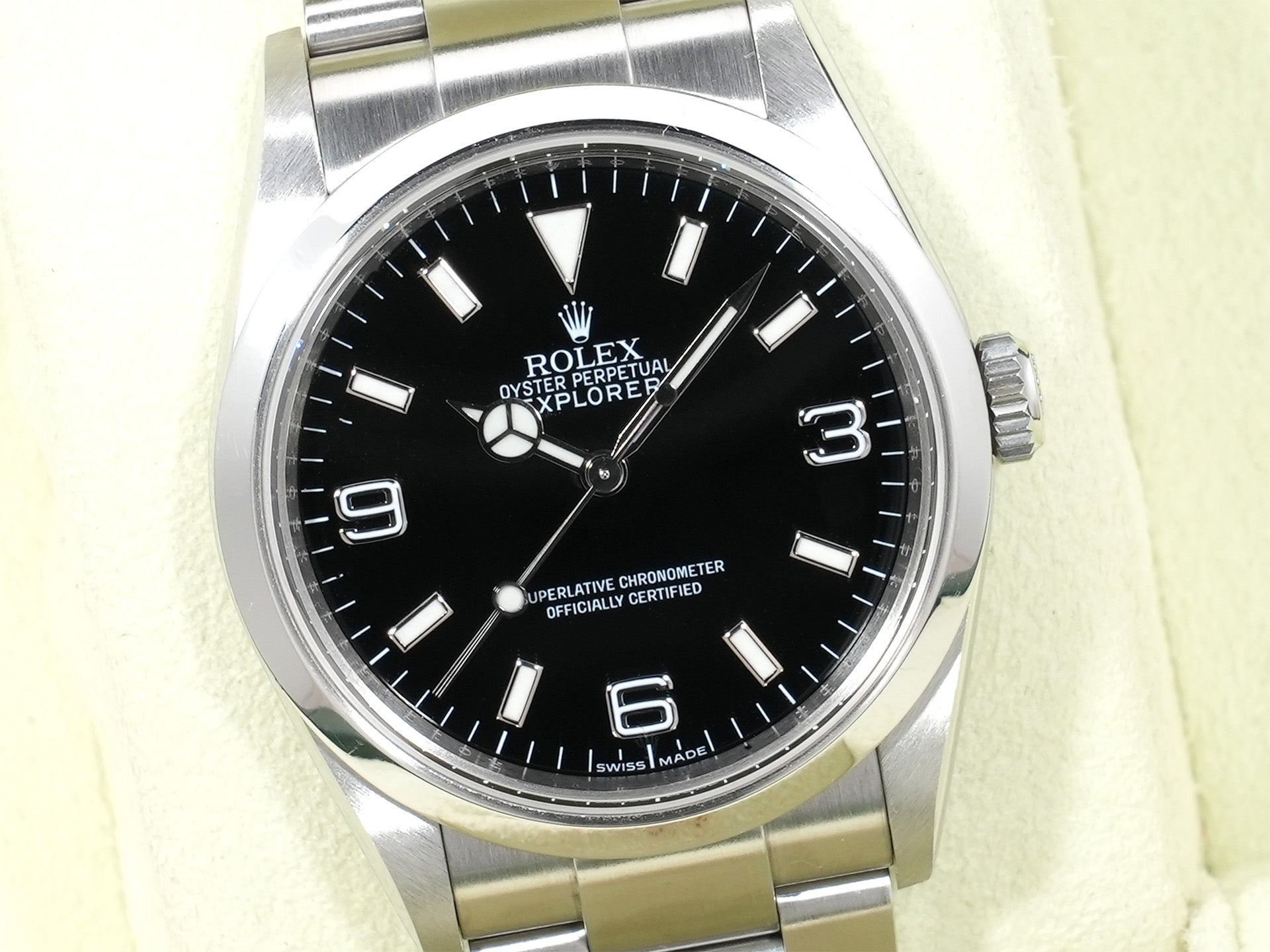 ロレックス エクスプローラーI Ref.114270 ステンレススチール ブラック文字盤 オイスターブレスレット 中古 9zhbpqsj