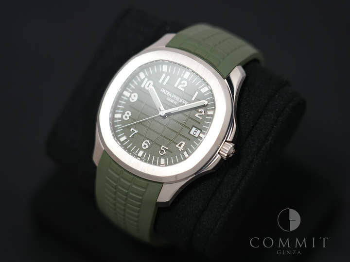 パテックフィリップ アクアノート Ref.5168G-010 ホワイトゴールド カーキグリーン文字盤 中古 u9ahtfyv
