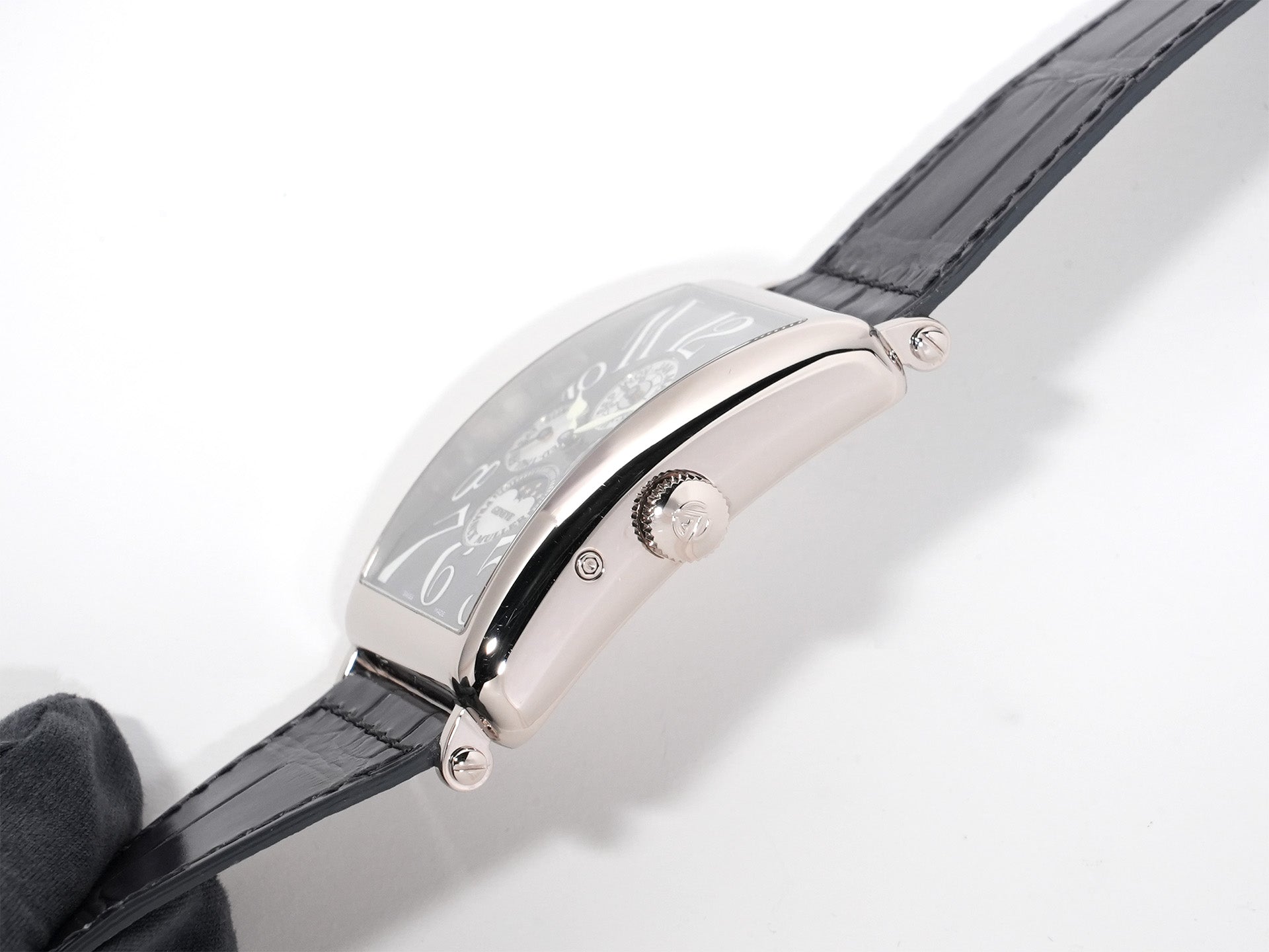 フランクミュラー ロングアイランド パーペチュアルカレンダー Ref.1200 QP ホワイトゴールド グレー文字盤 美中古 n84dzwsb
