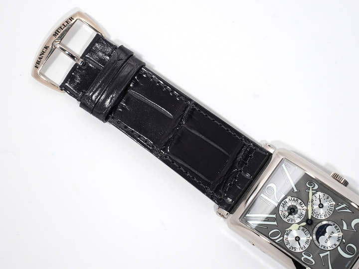 フランクミュラー ロングアイランド パーペチュアルカレンダー Ref.1200 QP ホワイトゴールド グレー文字盤 美中古 n84dzwsb