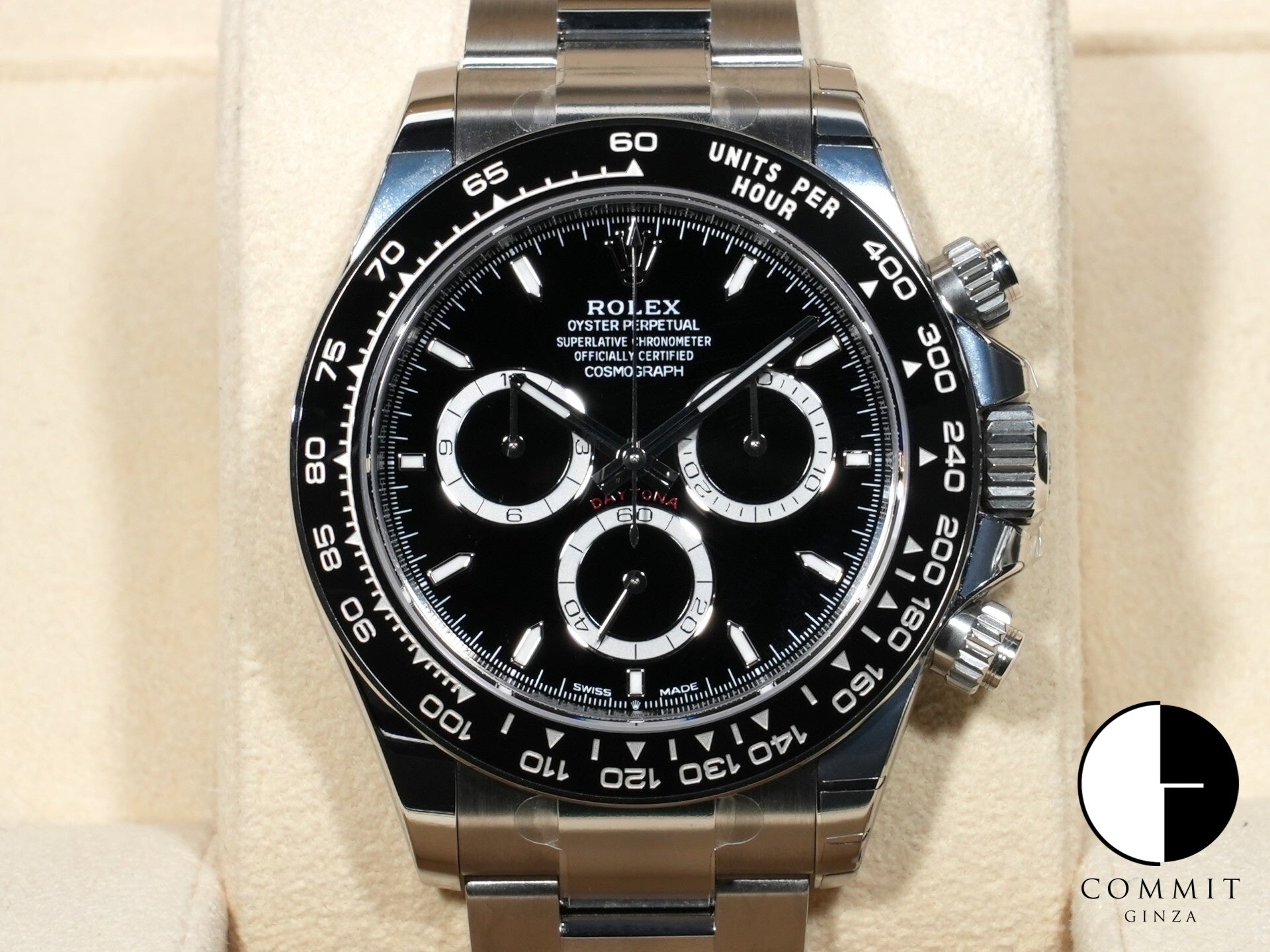 ROLEX Daytona Ref. 126500LN Stainless Steel Black Dial Unused ytn7ecp8