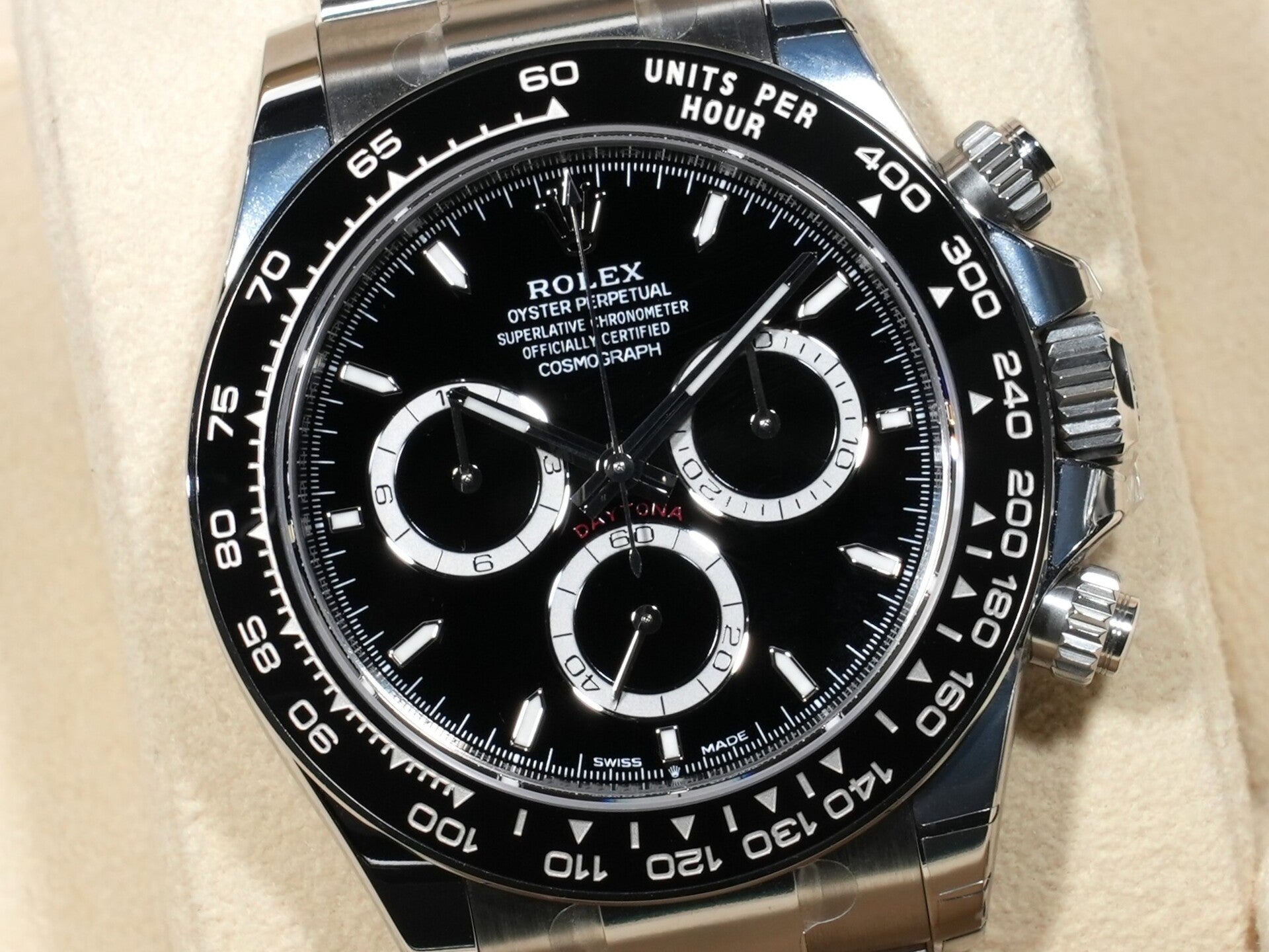 ロレックス デイトナ Ref.126500LN ステンレススチール ブラック文字盤 未使用 ytn7ecp8