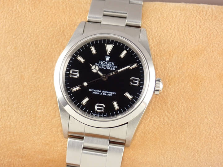 ロレックス エクスプローラーI Ref.14270 ブラック文字盤 中古 8explorer-278