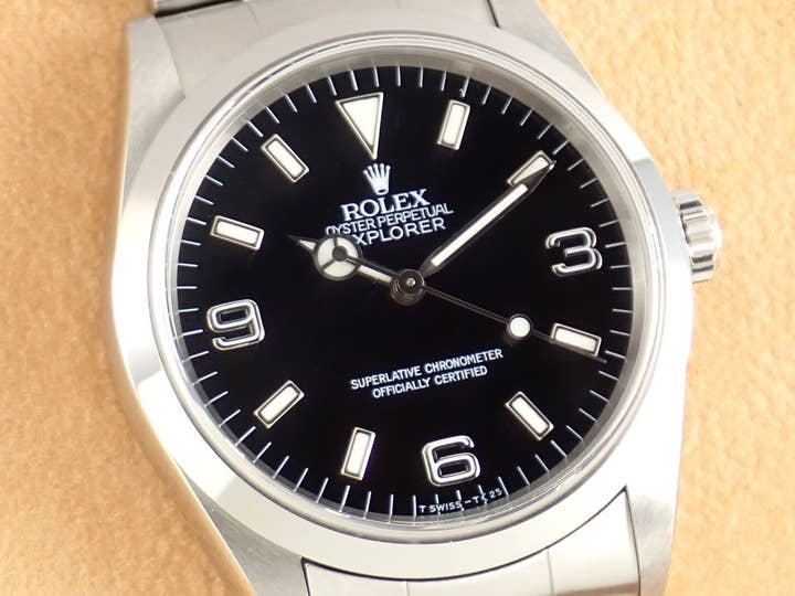 ロレックス エクスプローラーI Ref.14270 ブラック文字盤 中古 8explorer-278