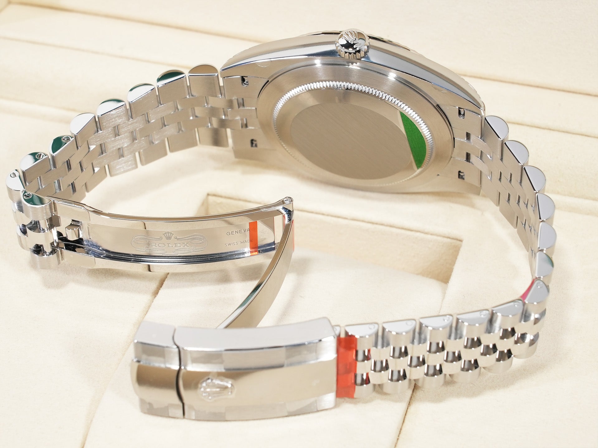 ロレックス デイトジャスト41 Ref.126334 ステンレススチール/ホワイトゴールド アズーロブルー文字盤 ジュビリーブレスレット 未使用 xv4h3jst