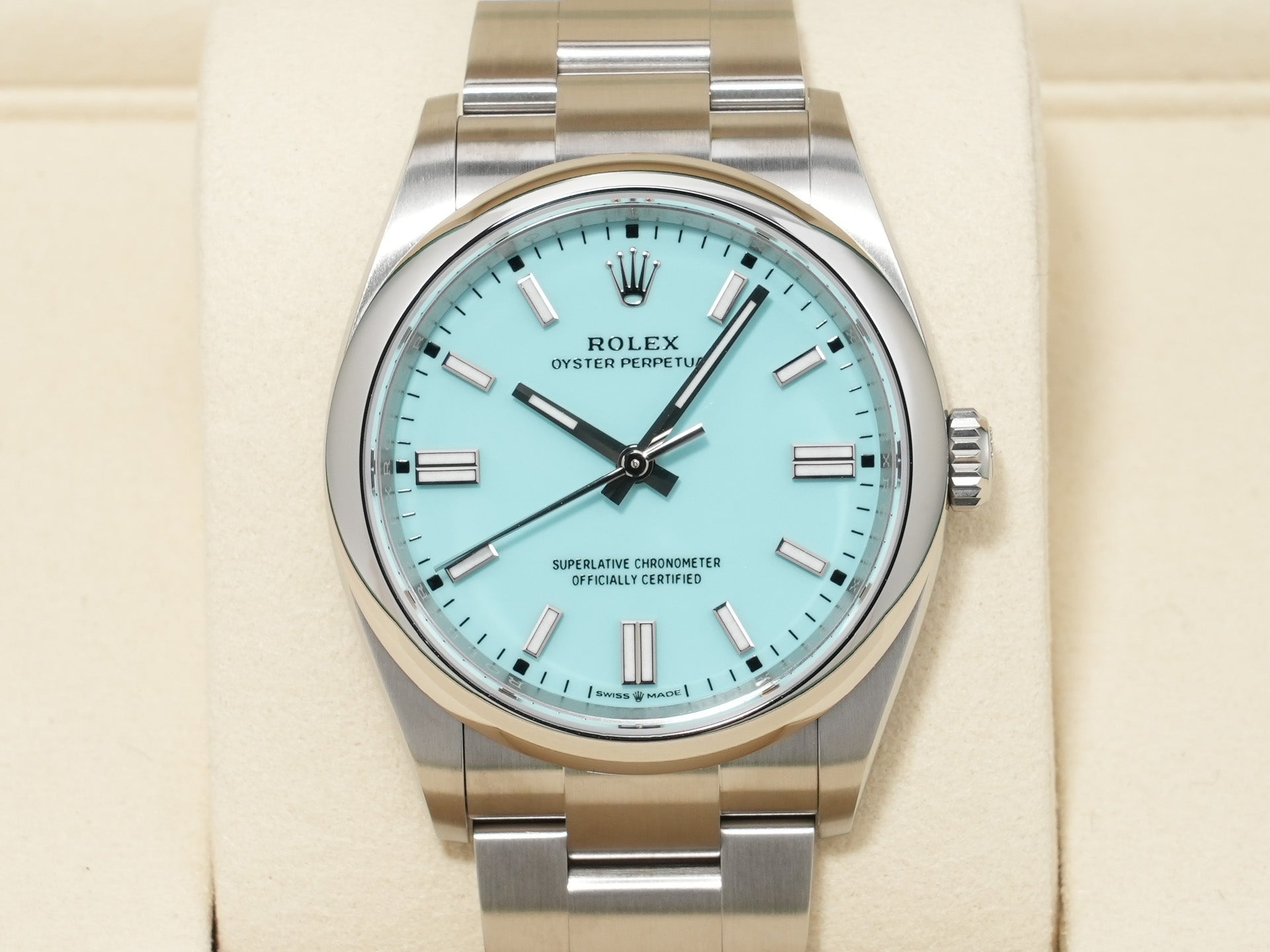 ロレックス オイスターパーペチュアル36 Ref.126000 ステンレススチール ターコイズ文字盤 未使用 eb4kem3c