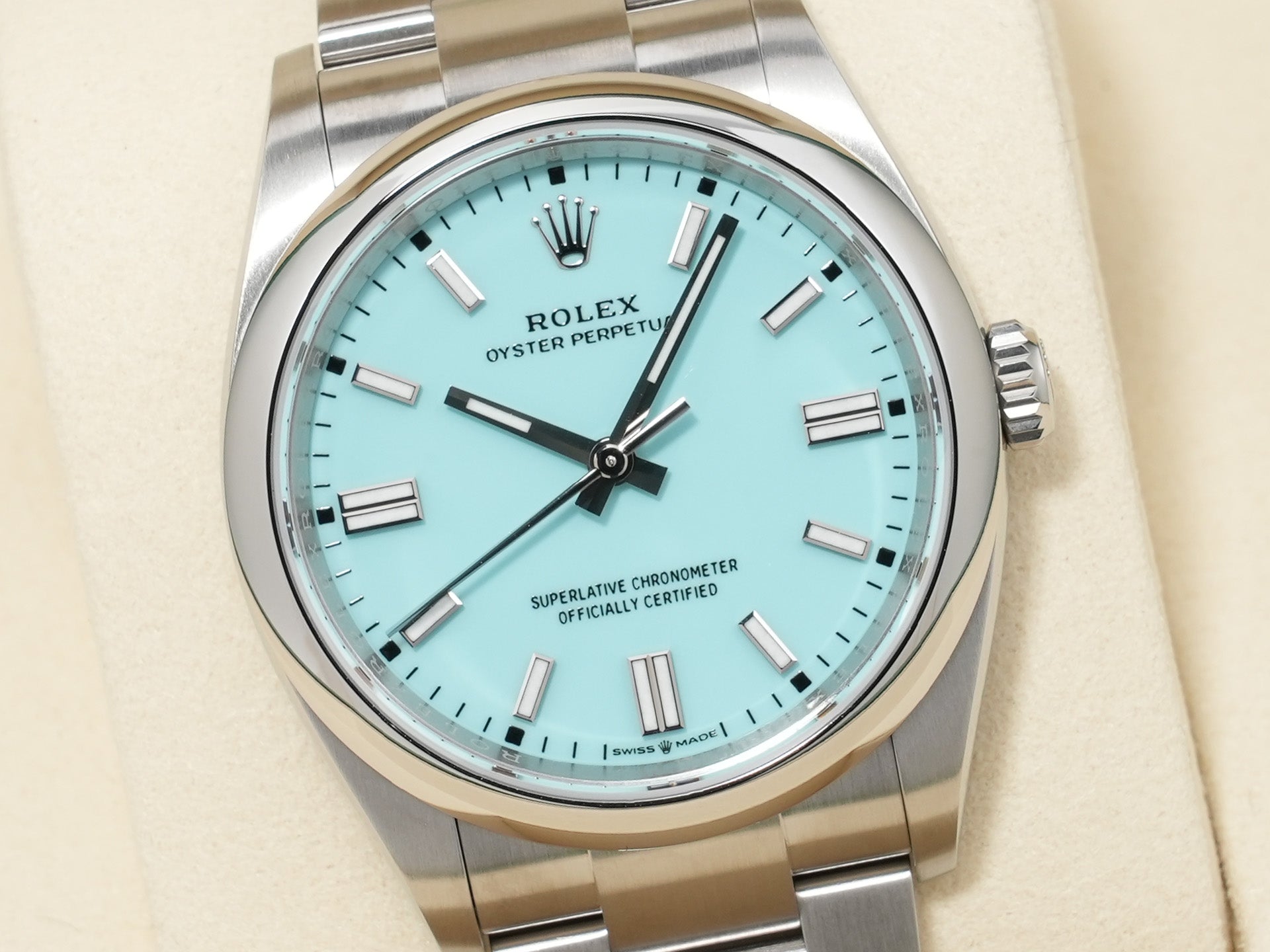 ロレックス オイスターパーペチュアル36 Ref.126000 ステンレススチール ターコイズ文字盤 未使用 eb4kem3c