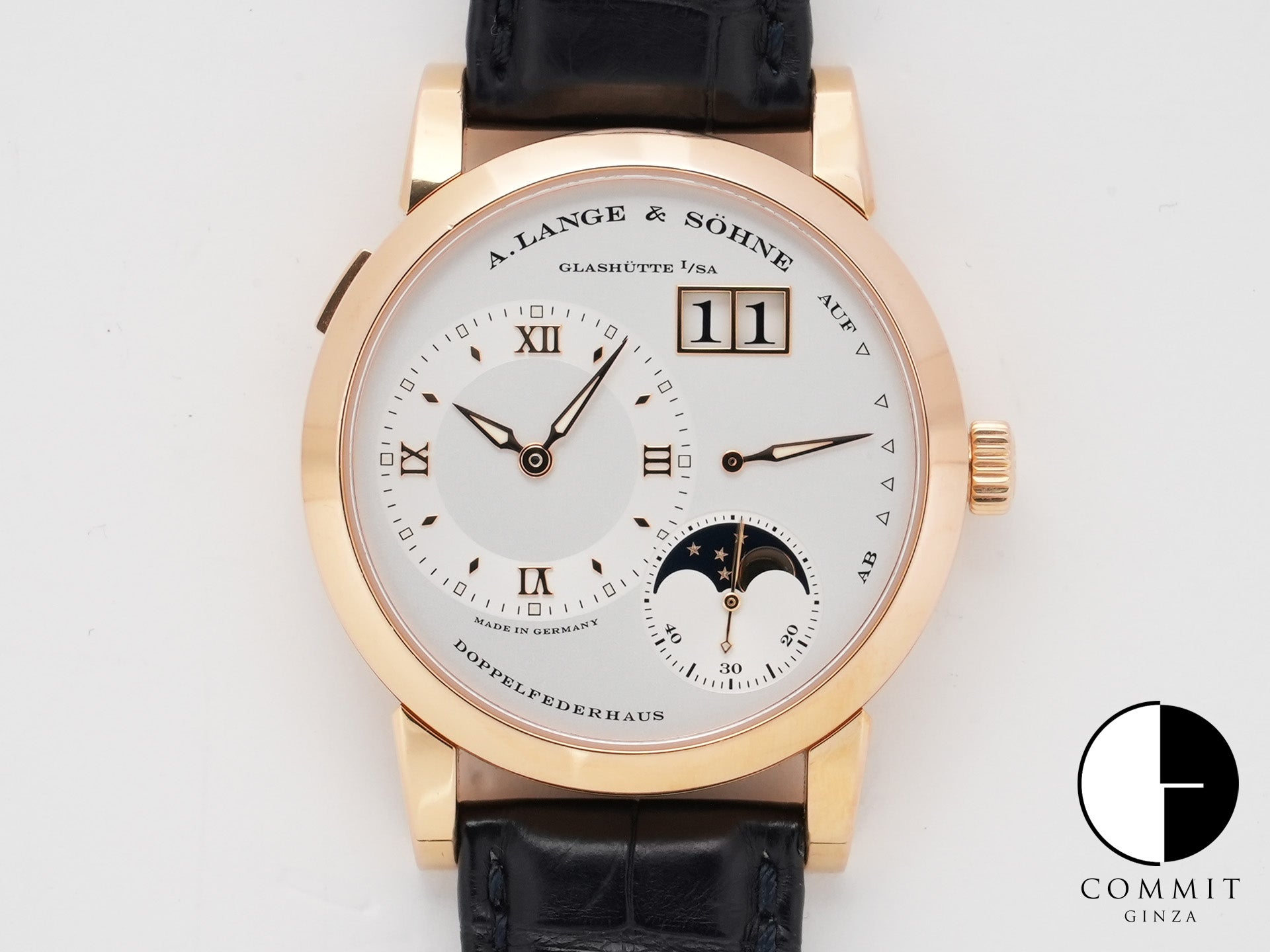 A.ランゲ＆ゾーネ ランゲ1 ムーンフェイズ Ref.109.032 ピンクゴールド シルバー文字盤 中古 wdkvwa3f