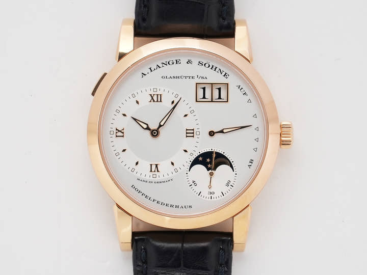A.ランゲ＆ゾーネ ランゲ1 ムーンフェイズ Ref.109.032 ピンクゴールド シルバー文字盤 中古 wdkvwa3f