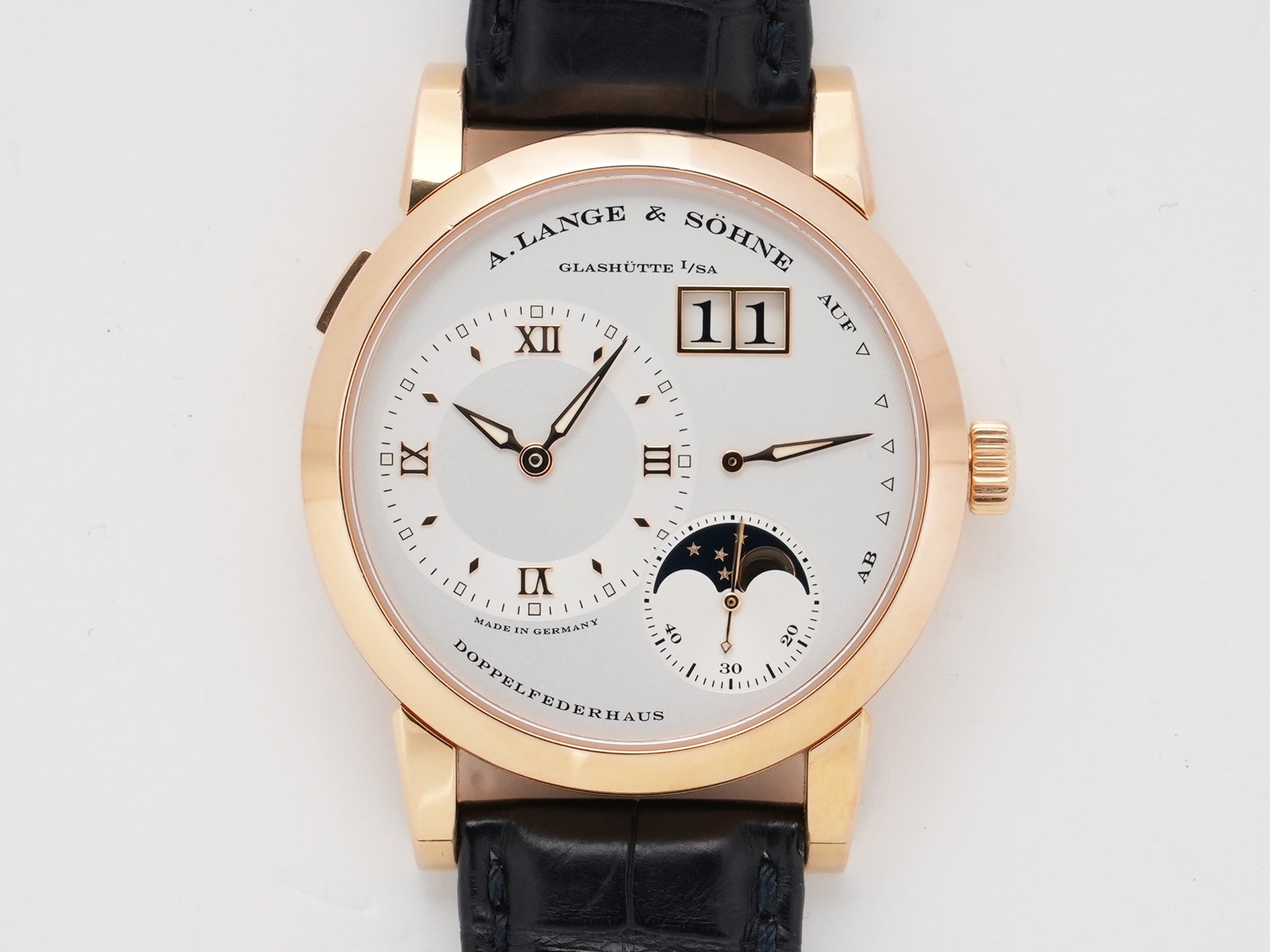 A.ランゲ＆ゾーネ ランゲ1 ムーンフェイズ Ref.109.032 ピンクゴールド シルバー文字盤 中古 wdkvwa3f