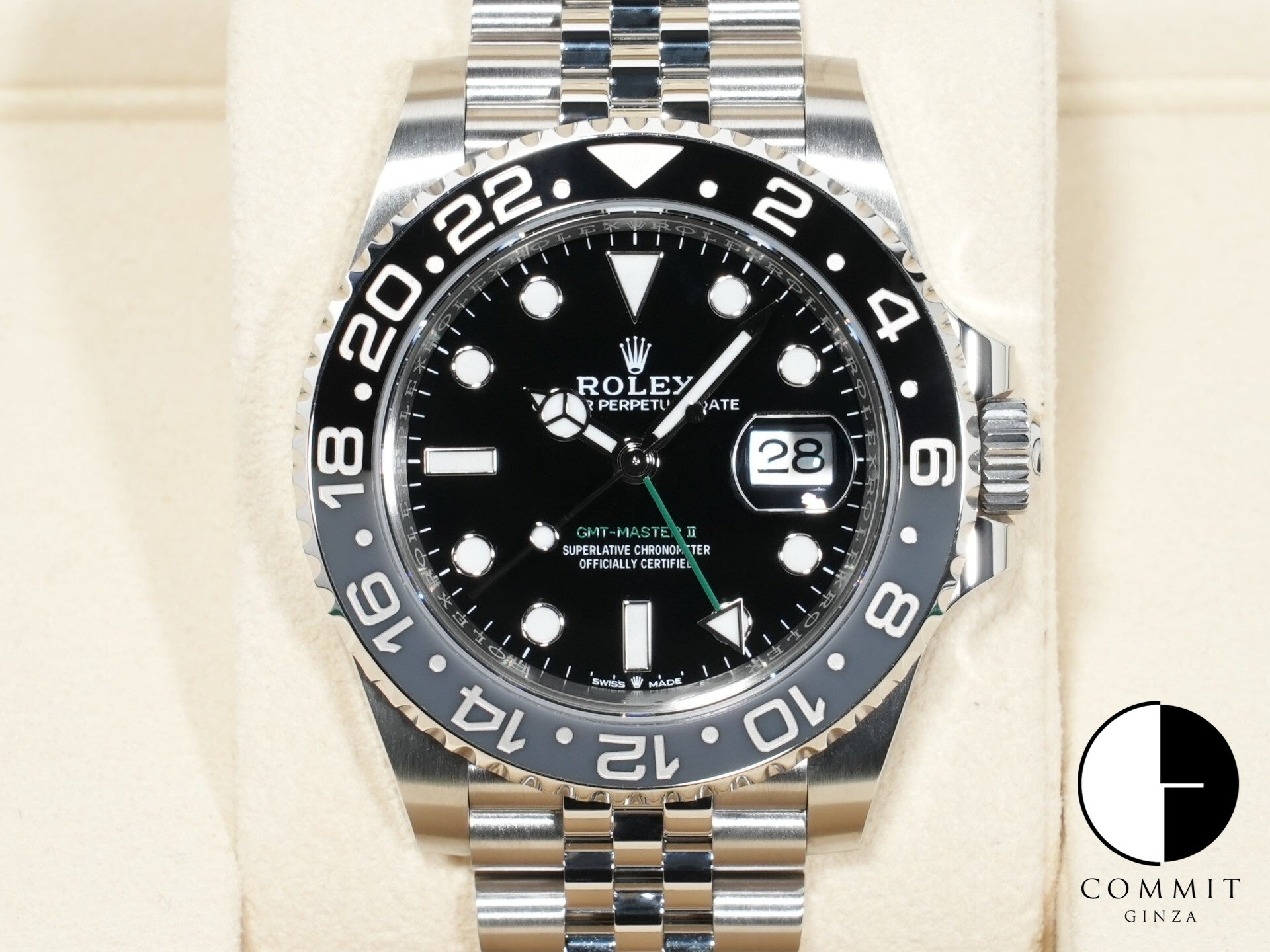 Rolex GMT-Master II Ref. 126710GRNR Stainless Steel Black Dial Jubilee Bracelet Unused h7wvds4u