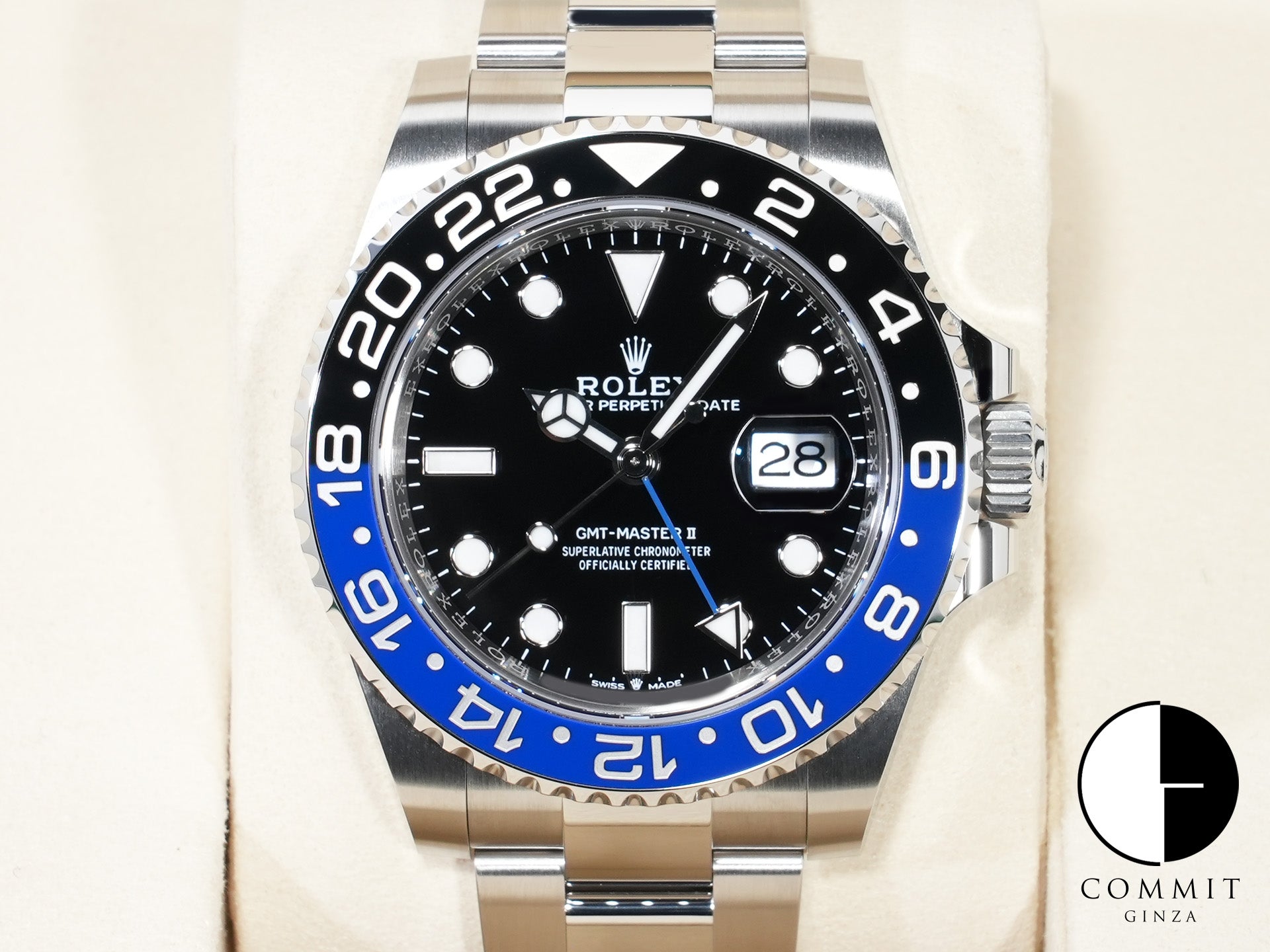 Rolex GMT-Master II Ref.126710BLNR Stainless Steel Black Dial Oyster Bracelet Unused 4ogeky9j