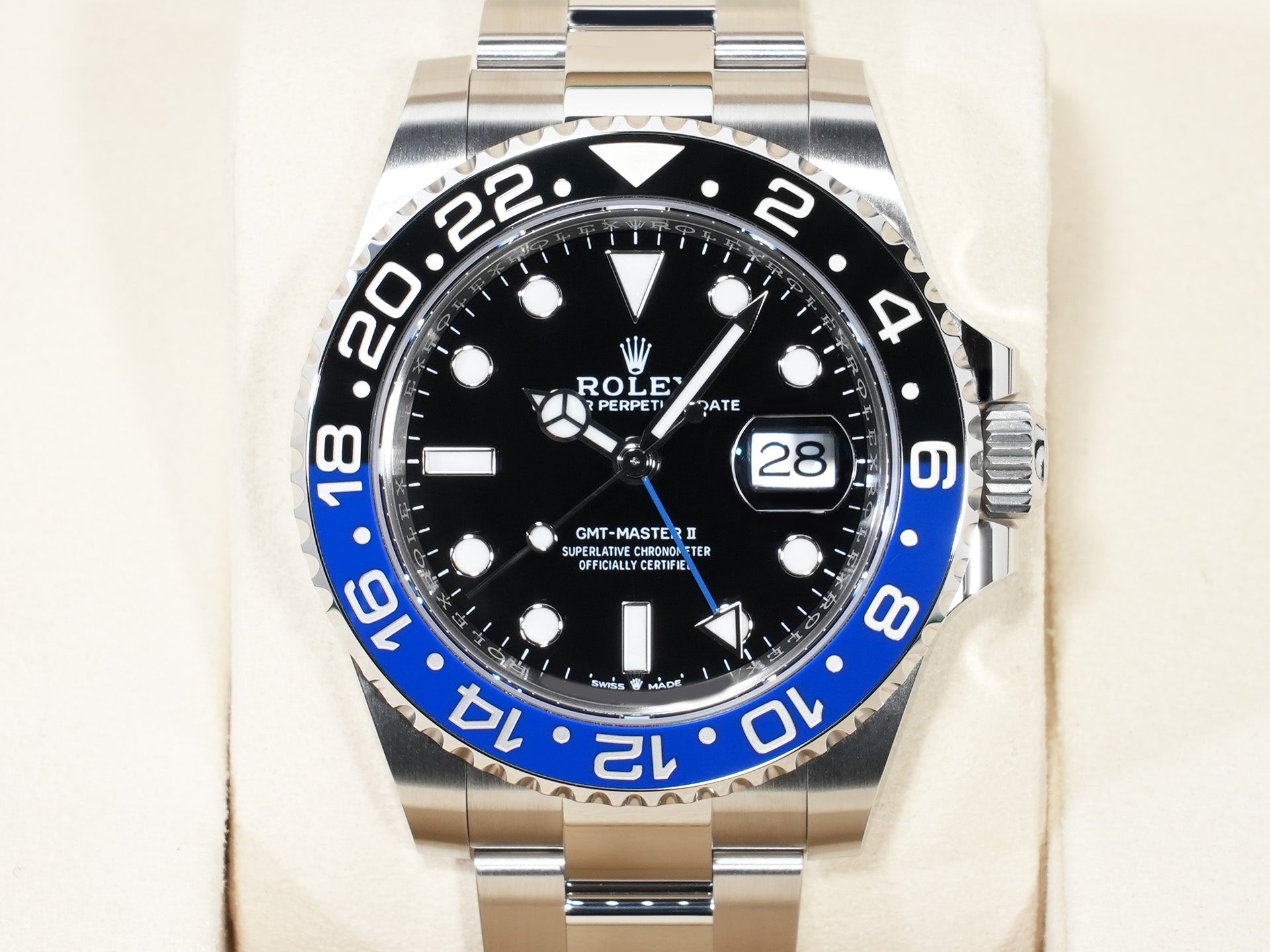 Rolex GMT-Master II Ref.126710BLNR Stainless Steel Black Dial Oyster Bracelet Unused 4ogeky9j