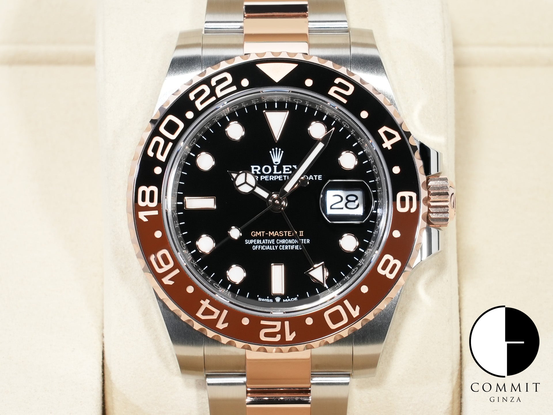 Rolex GMT-Master II Ref.126711CHNR Stainless Steel/Everose Gold Black Dial Oyster Bracelet Unused 73o8svqp
