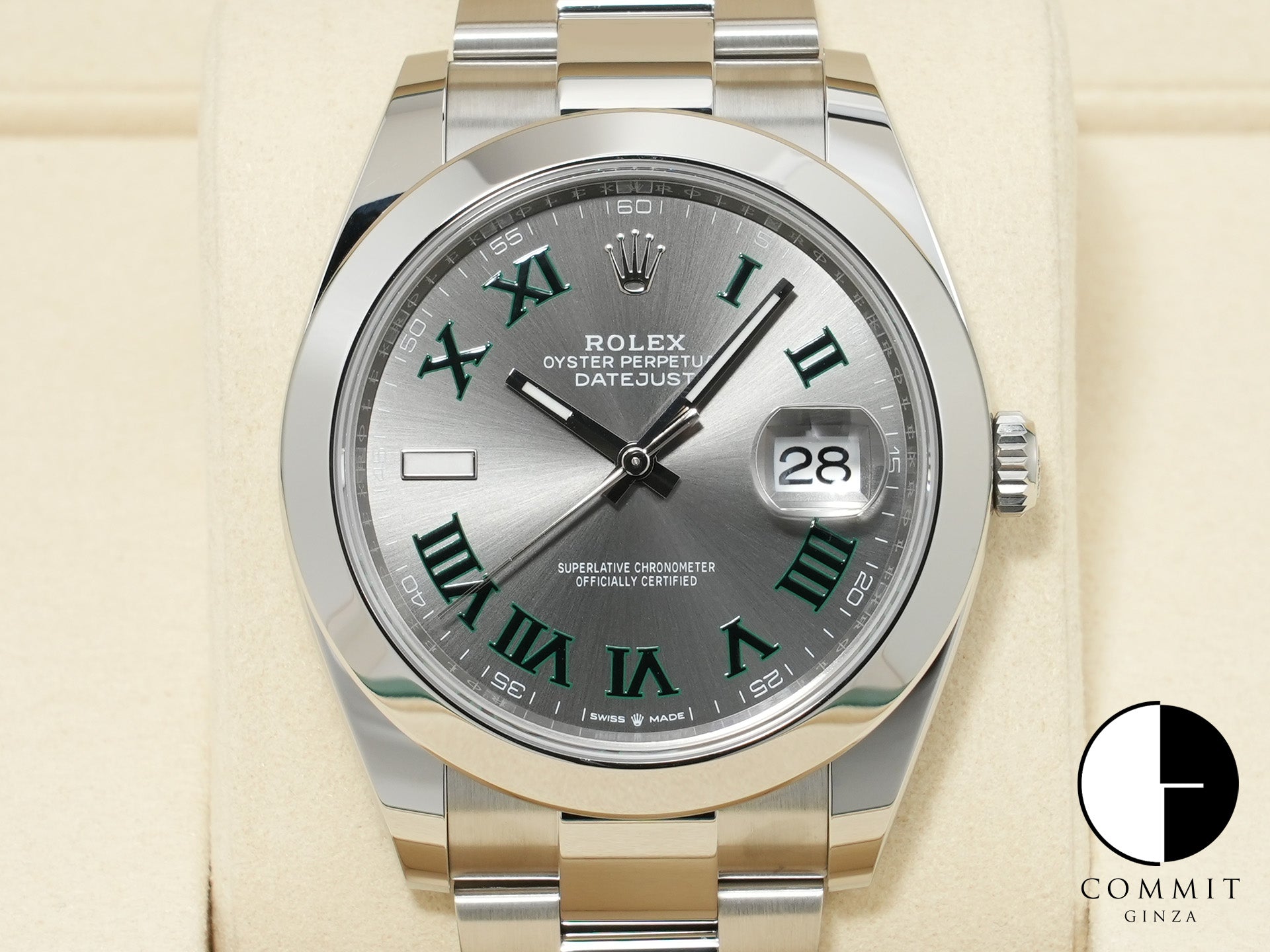 ロレックス デイトジャスト41 Ref.126300 ステンレススチール スレートローマン文字盤 オイスターブレスレット 未使用 pnfrxge4