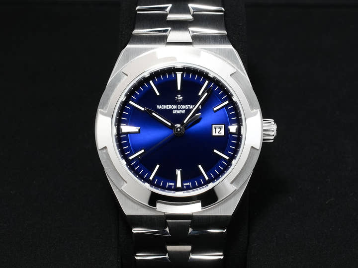 ヴァシュロンコンスタンタン オーヴァーシーズ オートマティック Ref.4600V/200A-B980 ステンレススチール ブルー文字盤 美品 wsp87bvk