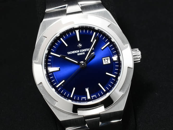 ヴァシュロンコンスタンタン オーヴァーシーズ オートマティック Ref.4600V/200A-B980 ステンレススチール ブルー文字盤 美品 wsp87bvk