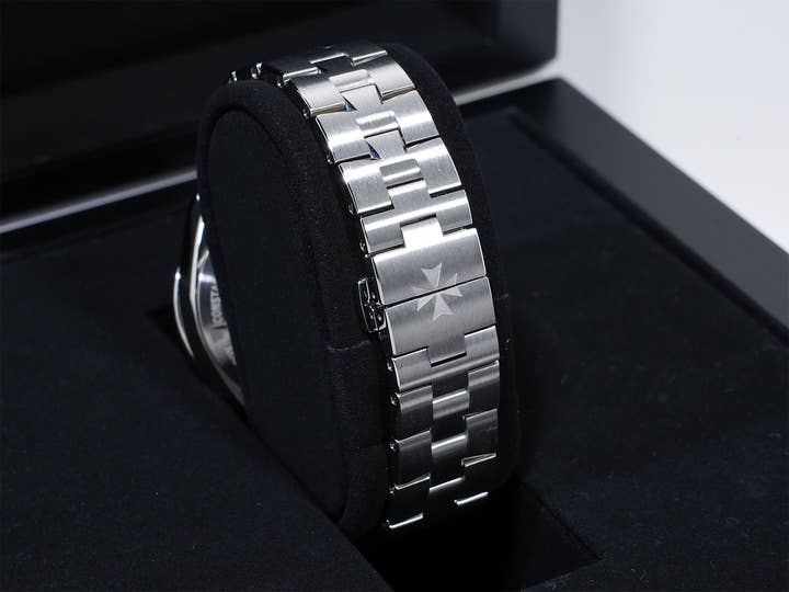 ヴァシュロンコンスタンタン オーヴァーシーズ オートマティック Ref.4600V/200A-B980 ステンレススチール ブルー文字盤 美品 wsp87bvk