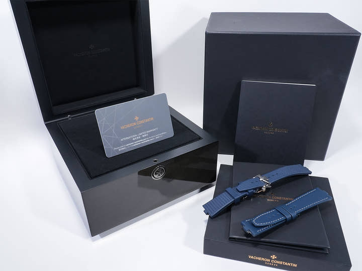 ヴァシュロンコンスタンタン オーヴァーシーズ オートマティック Ref.4600V/200A-B980 ステンレススチール ブルー文字盤 美品 wsp87bvk