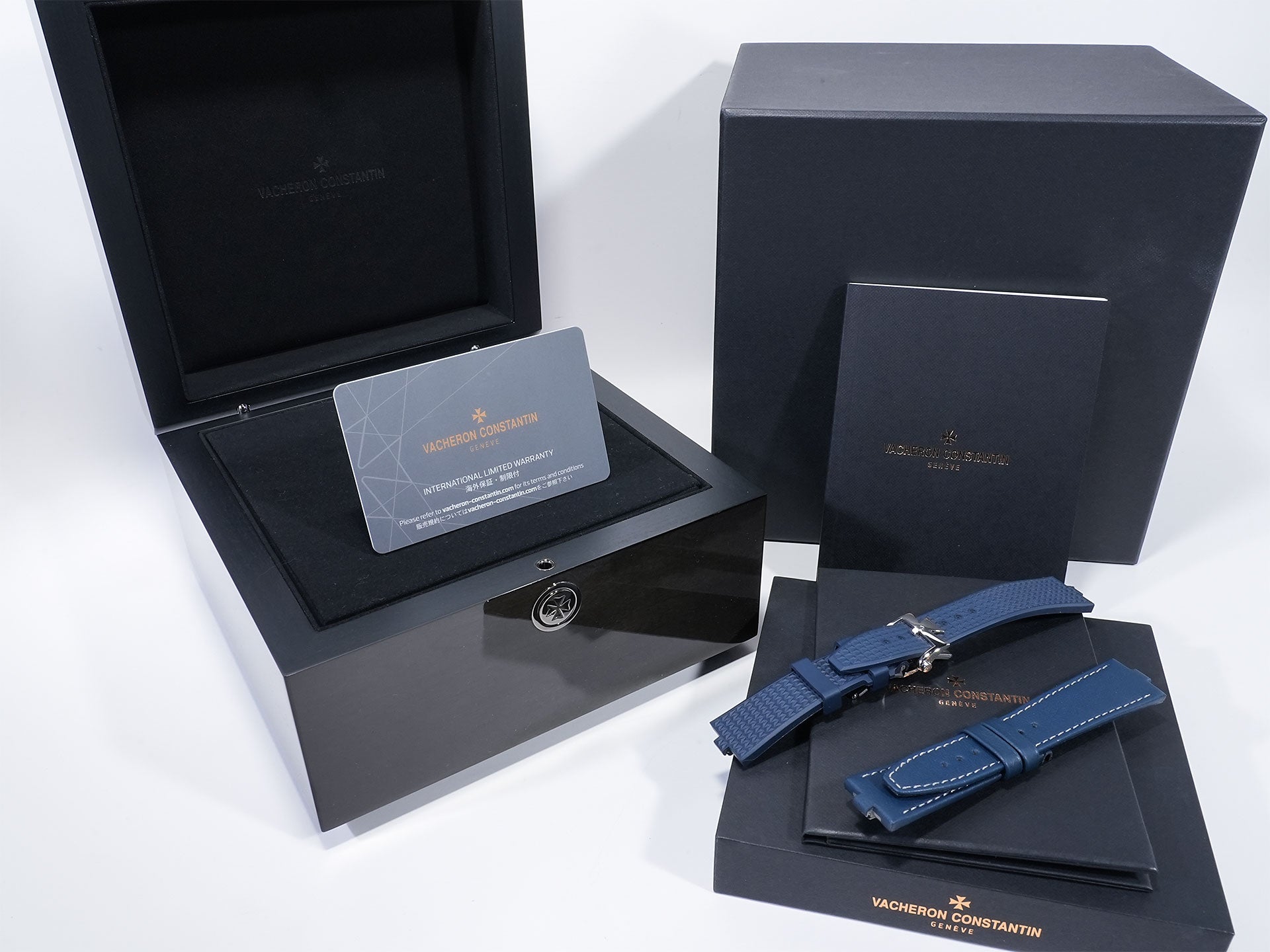 ヴァシュロンコンスタンタン オーヴァーシーズ オートマティック Ref.4600V/200A-B980 ステンレススチール ブルー文字盤 美品 wsp87bvk