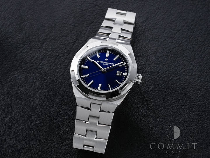 ヴァシュロンコンスタンタン オーヴァーシーズ オートマティック Ref.4600V/200A-B980 ステンレススチール ブルー文字盤 美品 wsp87bvk