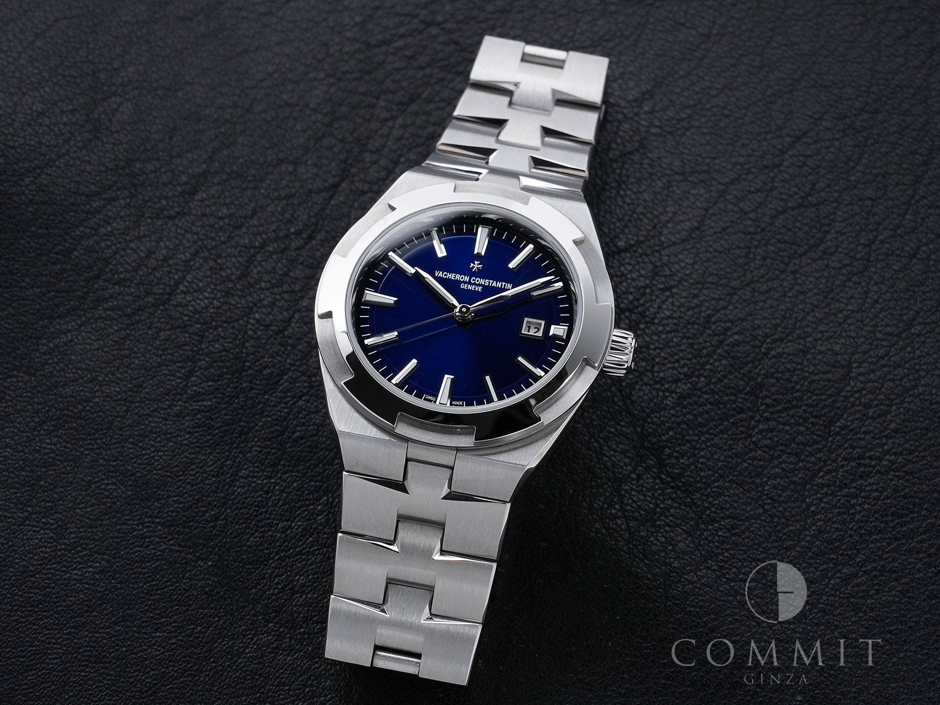 ヴァシュロンコンスタンタン オーヴァーシーズ オートマティック Ref.4600V/200A-B980 ステンレススチール ブルー文字盤 美品 wsp87bvk