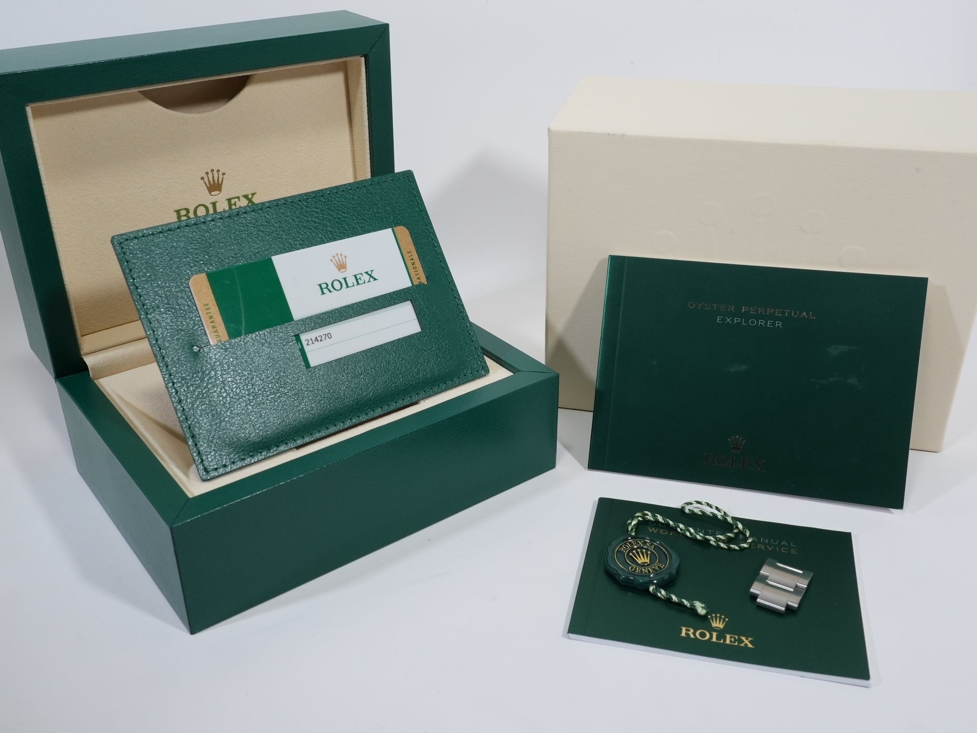 Rolex Explorer I Ref. 214270 Stainless Steel Black Dial Oyster Bracelet Excellent Used Condition yq7yrs9p