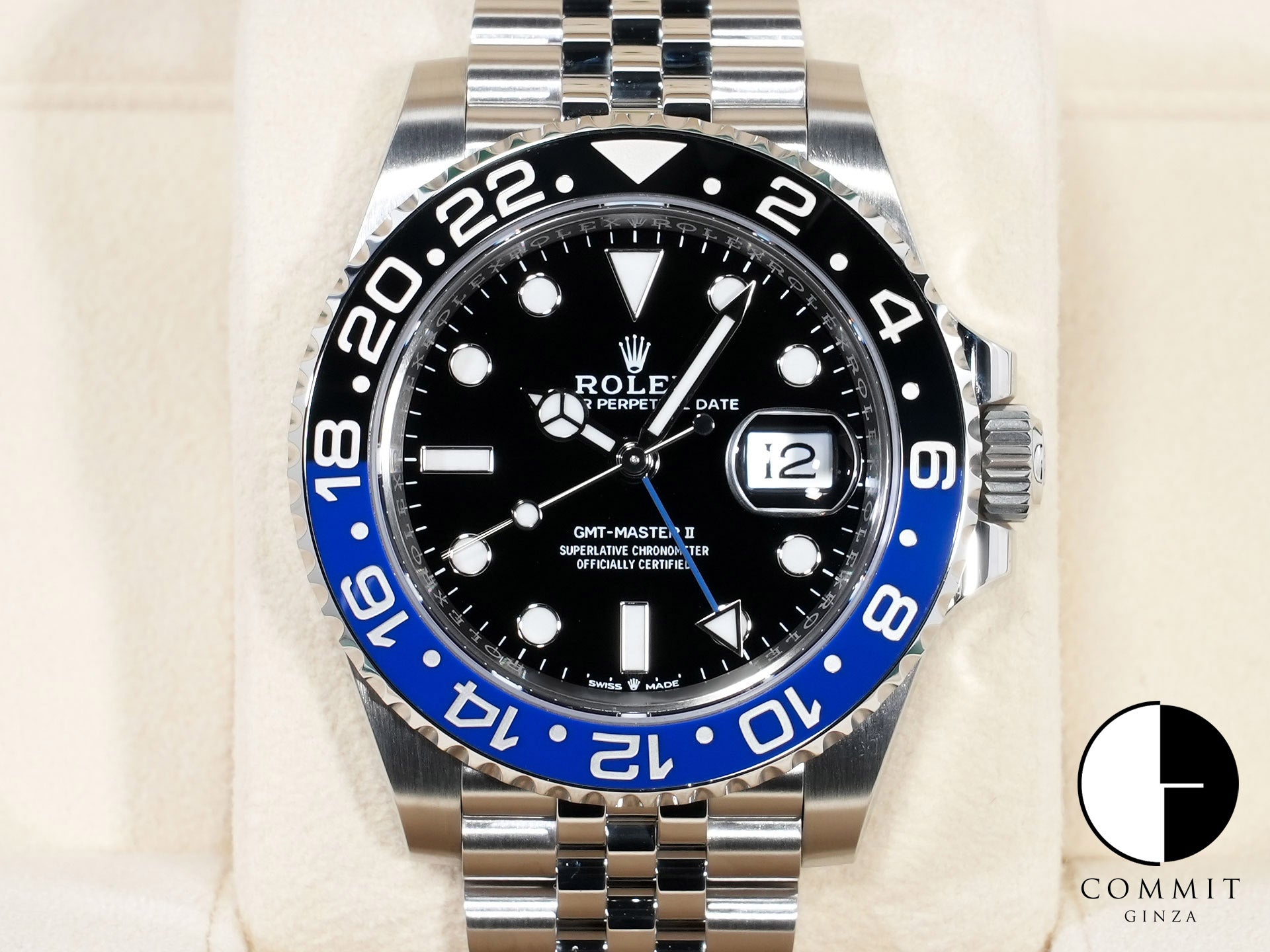Rolex GMT-Master II Ref.126710BLNR Stainless Steel Black Dial Jubilee Bracelet Excellent Used Condition 6vtvn2wx