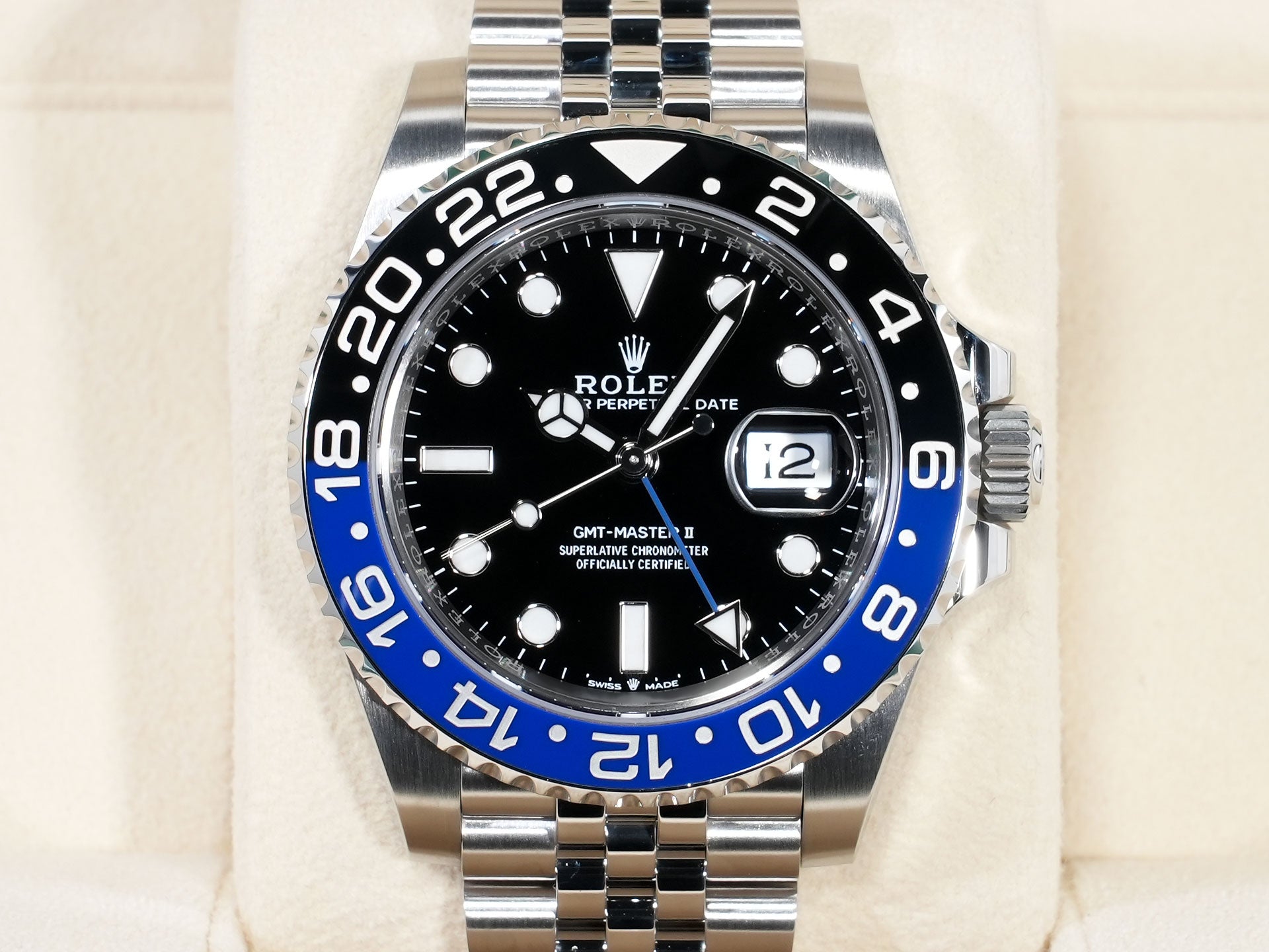 Rolex GMT-Master II Ref.126710BLNR Stainless Steel Black Dial Jubilee Bracelet Excellent Used Condition 6vtvn2wx