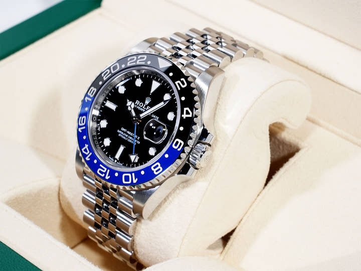 ロレックス GMTマスターII Ref.126710BLNR ステンレススチール ブラック文字盤 ジュビリーブレスレット 美中古 6vtvn2wx
