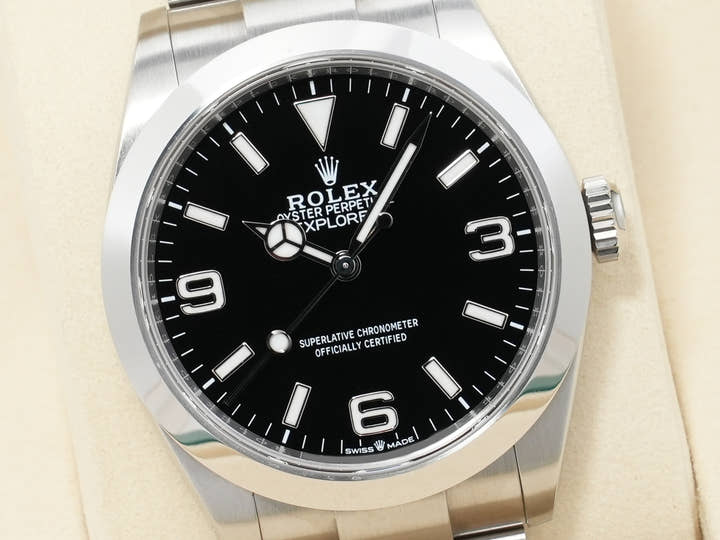 ロレックス エクスプローラー40 Ref.224270 ステンレススチール ブラック文字盤 オイスターブレスレット 中古 v6gjssdx