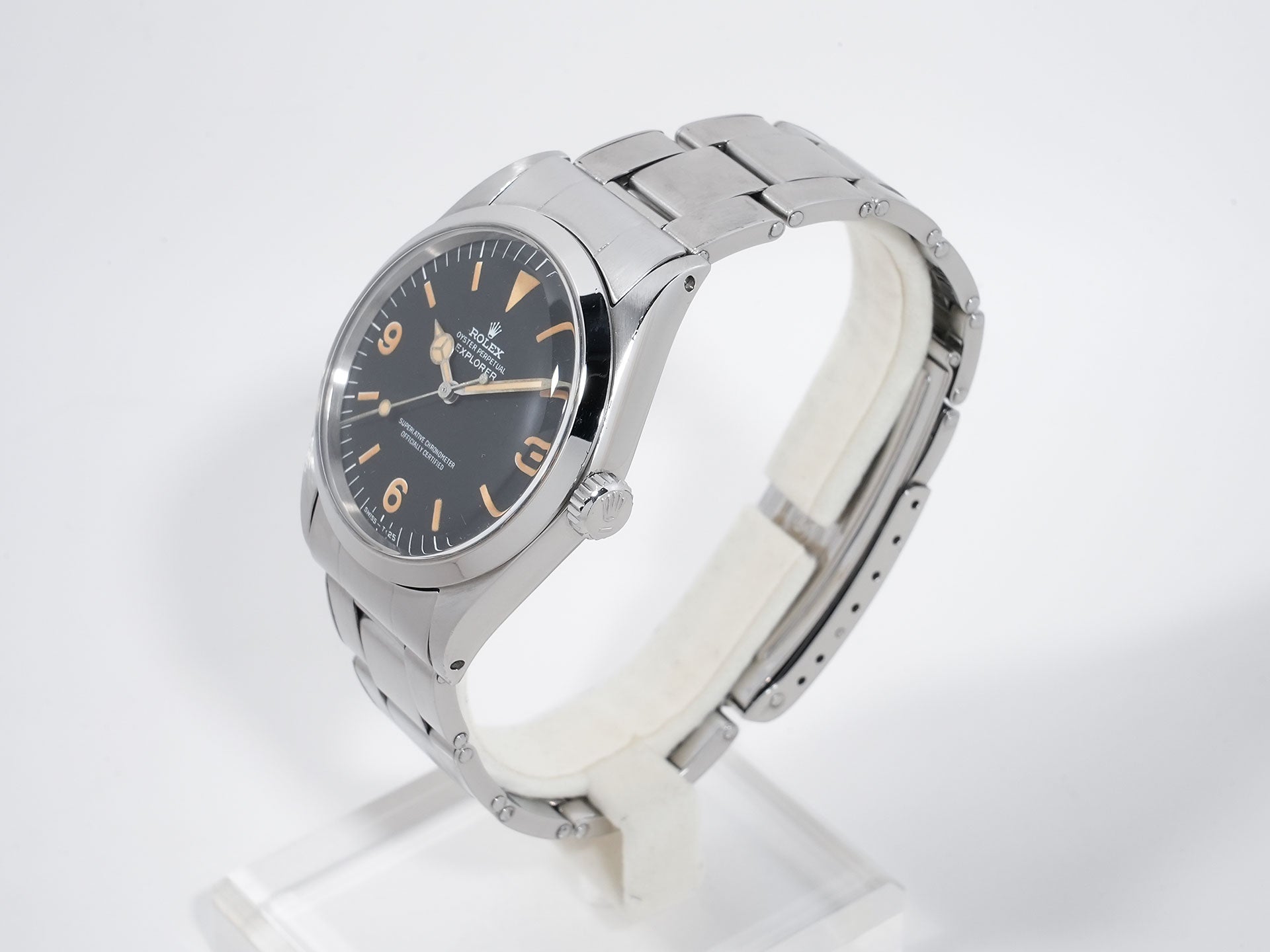 ロレックス エクスプローラーI Ref.1016 ステンレススチール ブラック文字盤 中古 4sgbdunx