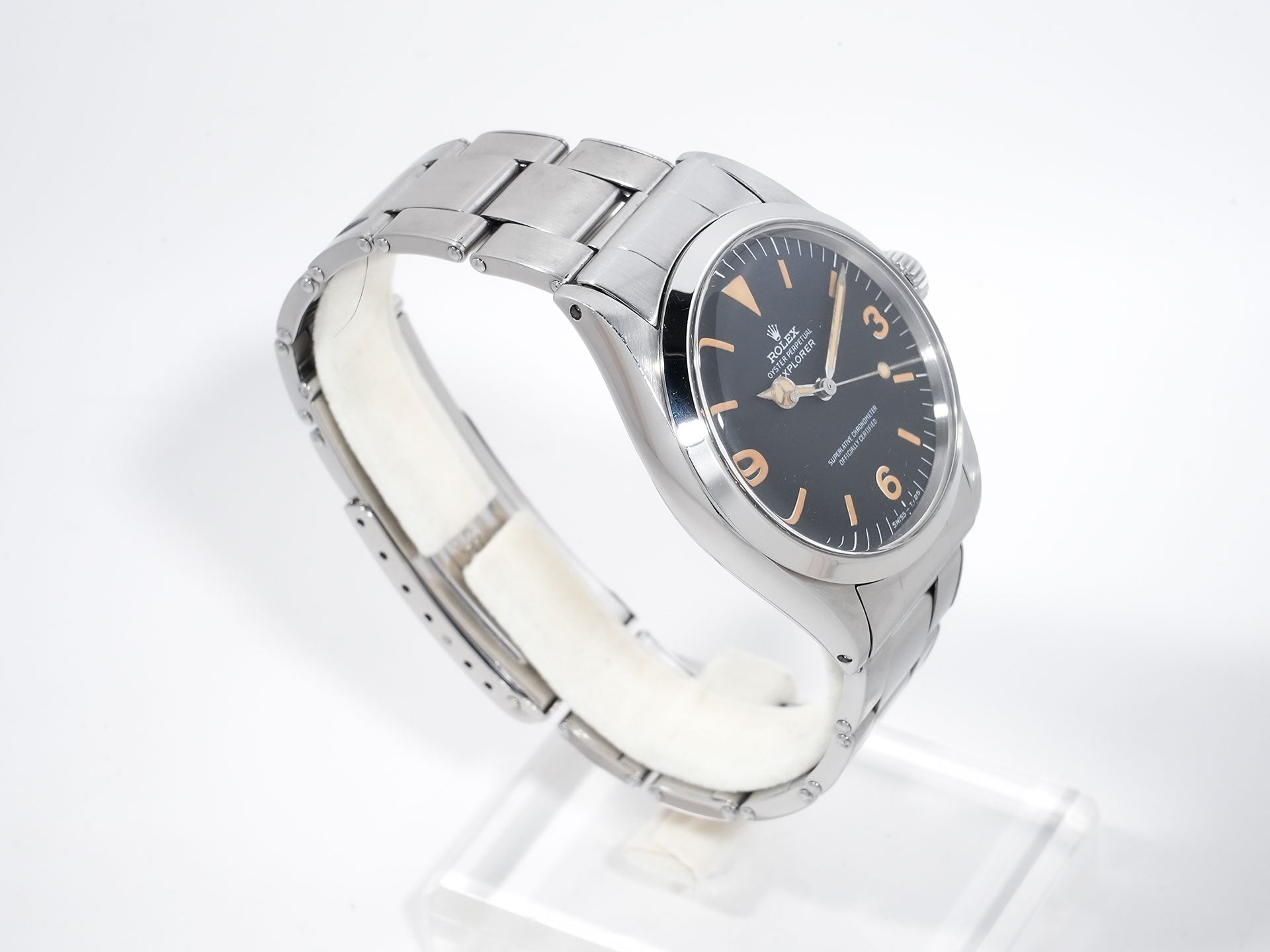 ロレックス エクスプローラーI Ref.1016 ステンレススチール ブラック文字盤 中古 4sgbdunx