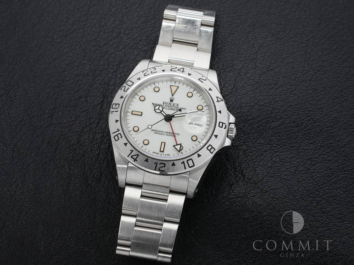 Rolex Explorer II Ref. 16570 Stainless Steel White Dial Oyster Bracelet Used rbnijusc
