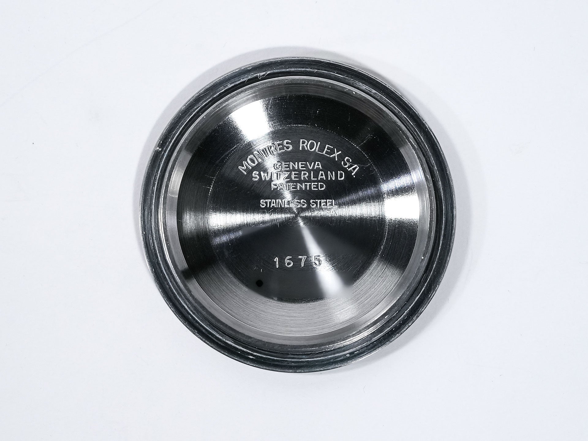 ロレックス GMTマスター Ref.1675 ステンレススチール ブラック文字盤 オイスターブレスレット 中古 pq5gc2z2